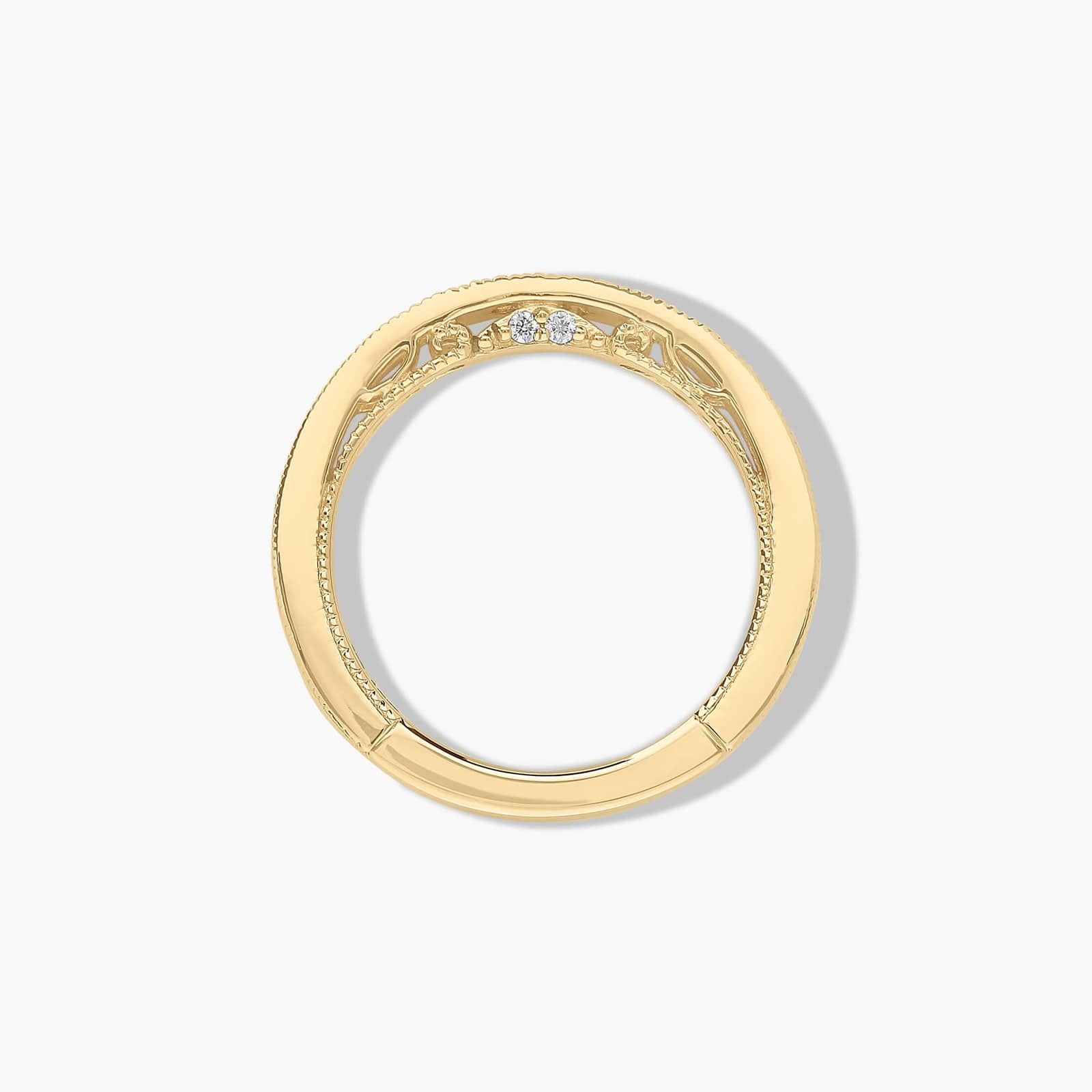 Paisley Surprise Wedding Ring In 14K Yellow Gold (1.50mm)