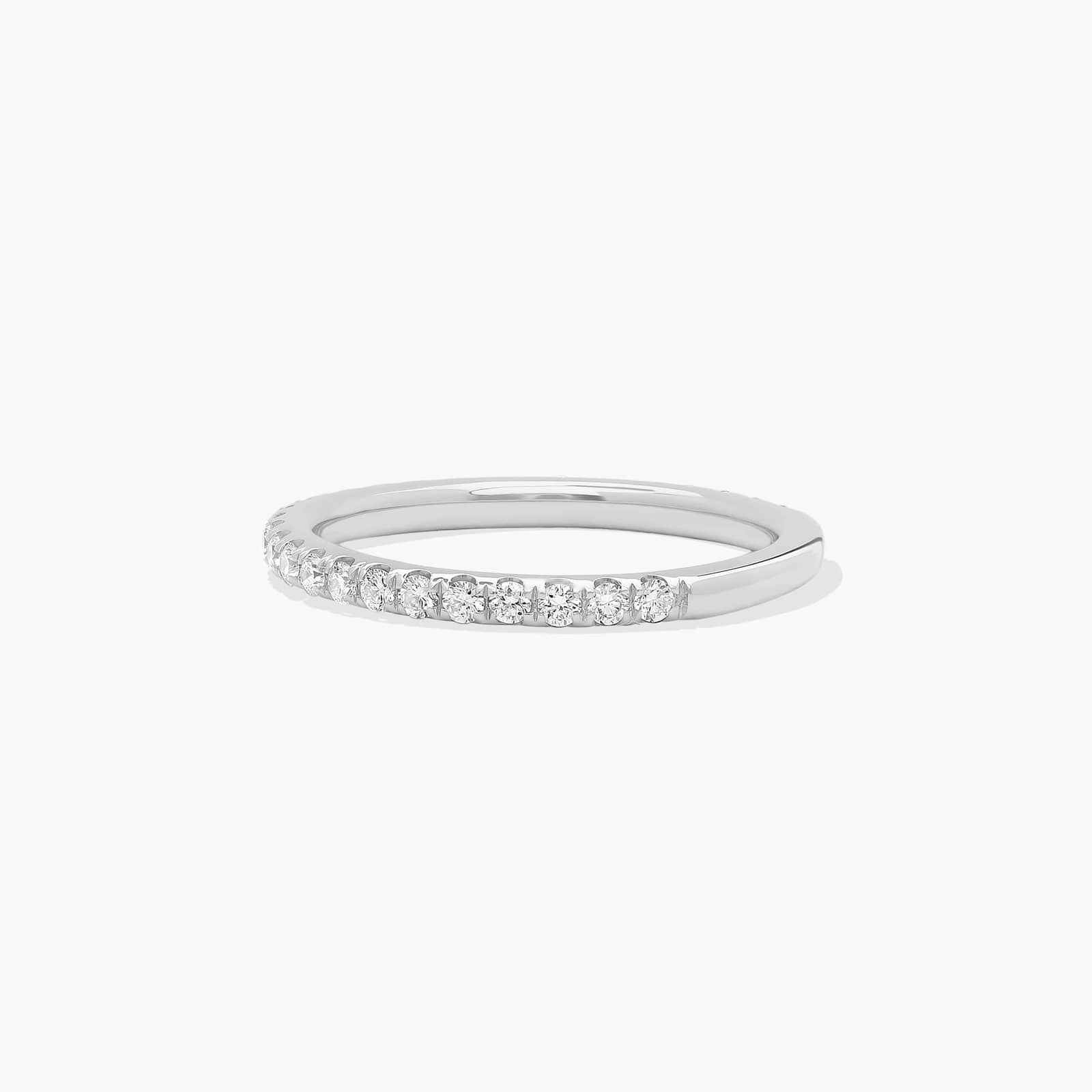 Classic Pavé Diamond Wedding Ring In Platinum (1.50mm)