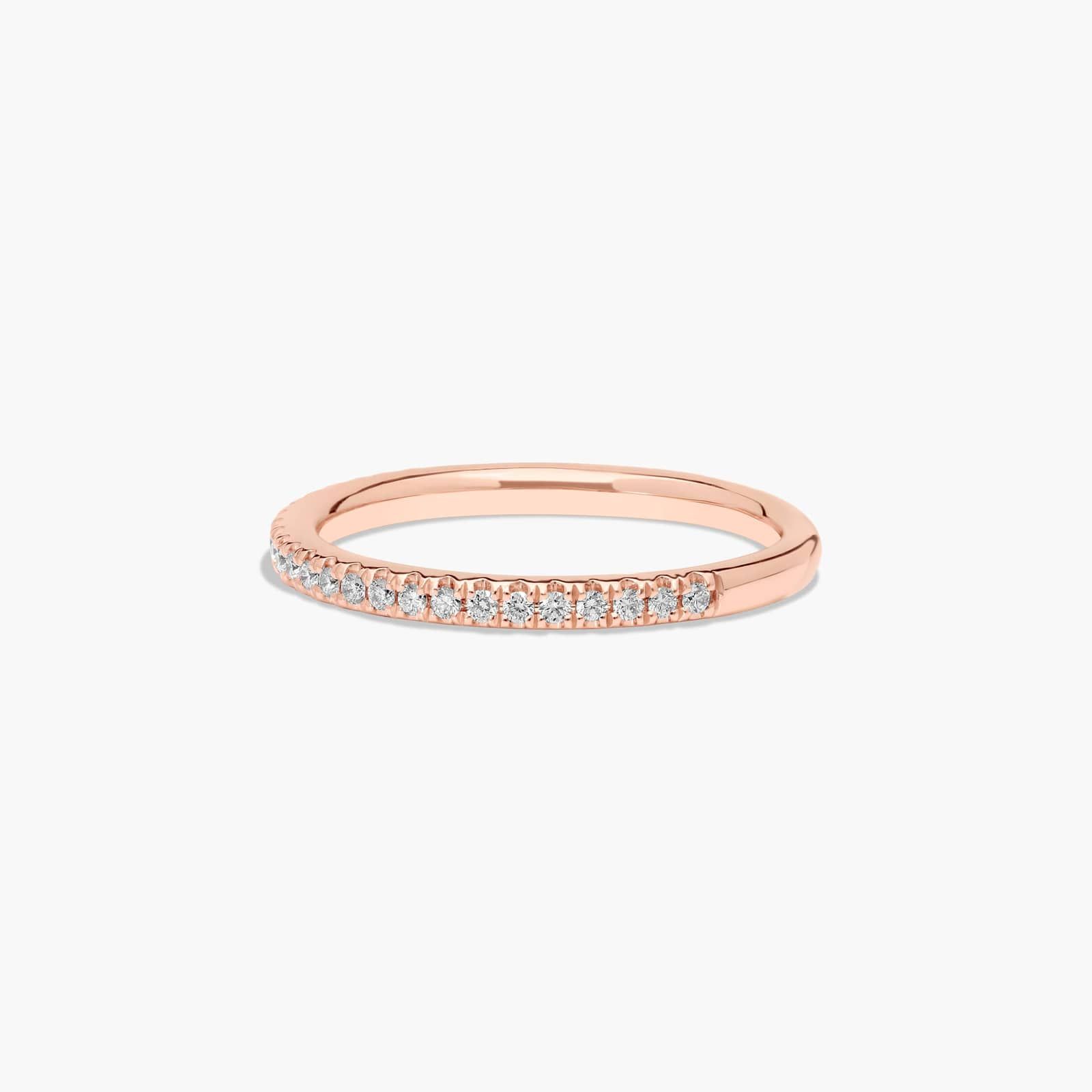 Split Shank Ribbon Wedding Ring In 14K Rose Gold (1.80mm)