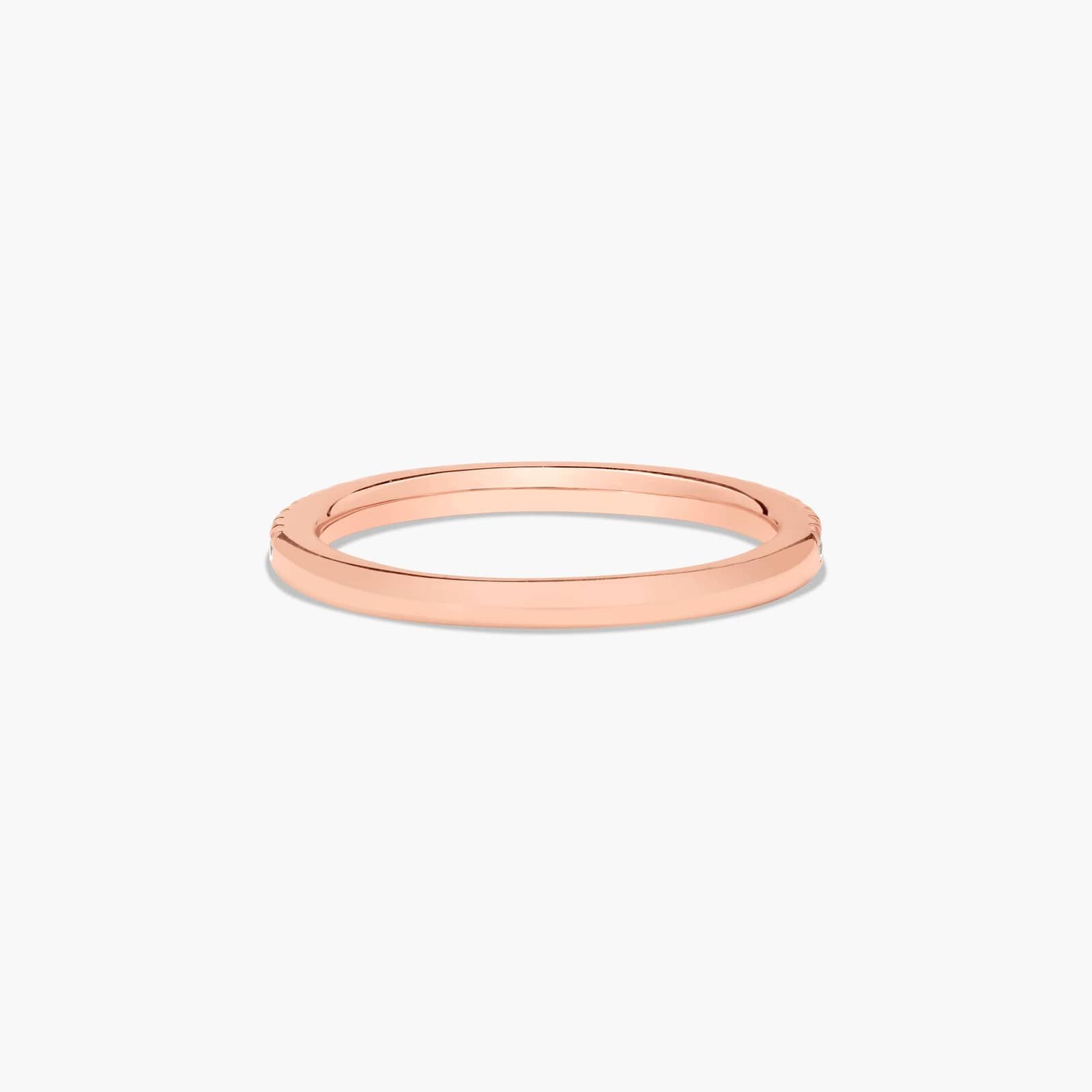 Split Shank Ribbon Wedding Ring In 14K Rose Gold (1.80mm)