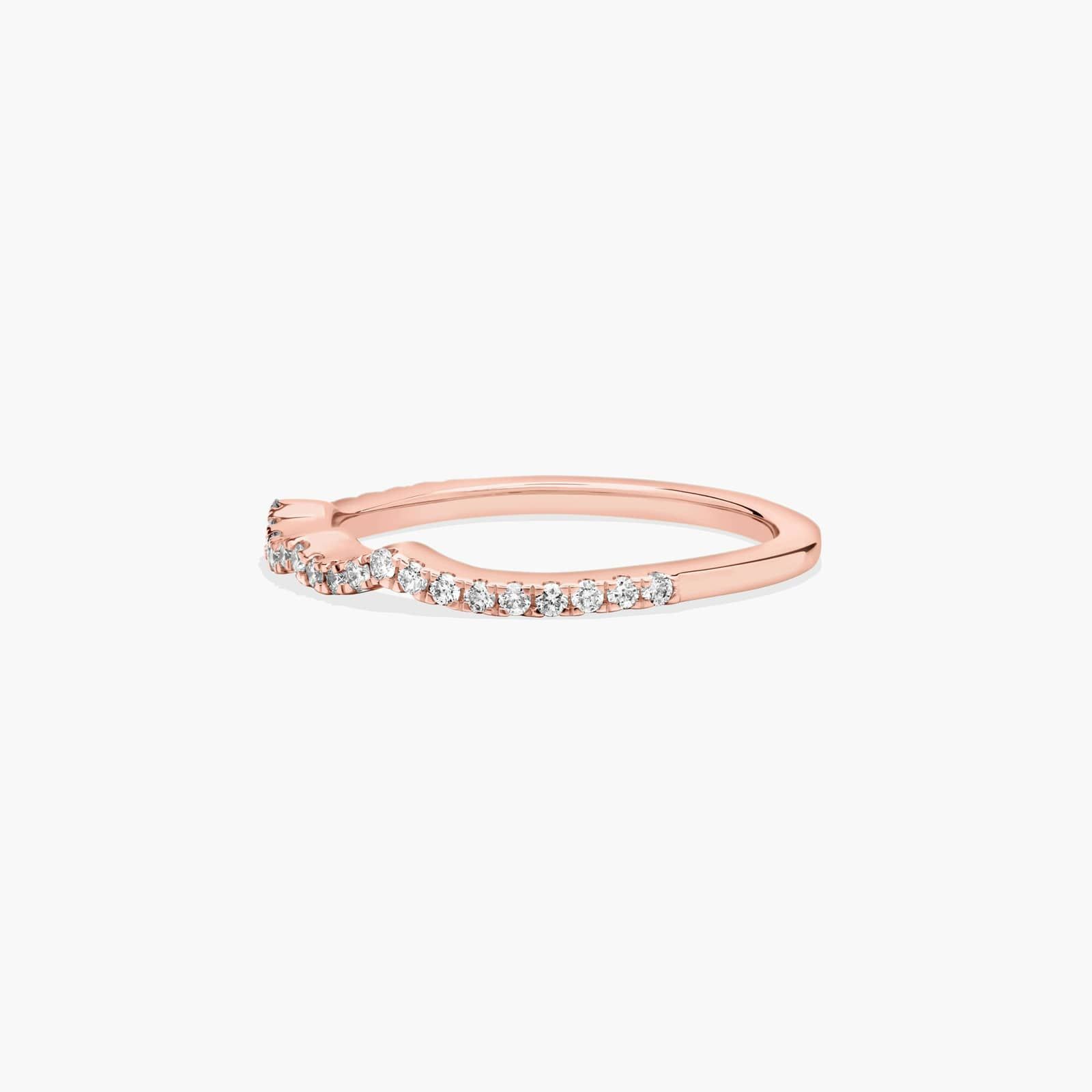Infinity Wedding Ring In 14K Rose Gold (2.00mm)