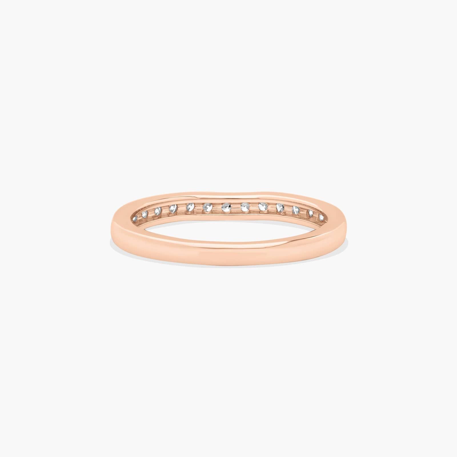 Floral Wedding Ring In 14K Rose Gold (2.00mm)