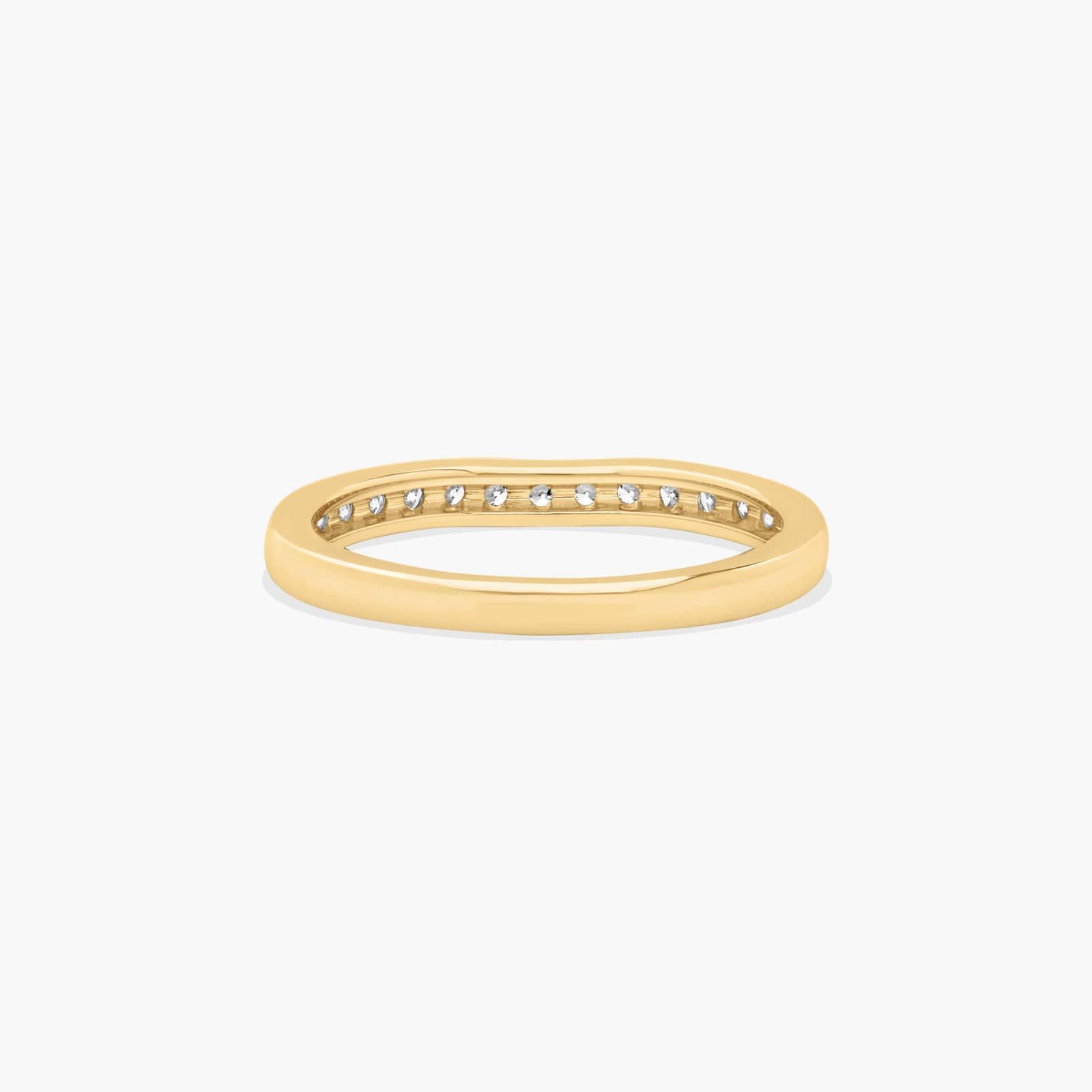 Floral Wedding Ring In 14K Yellow Gold (2.00mm)