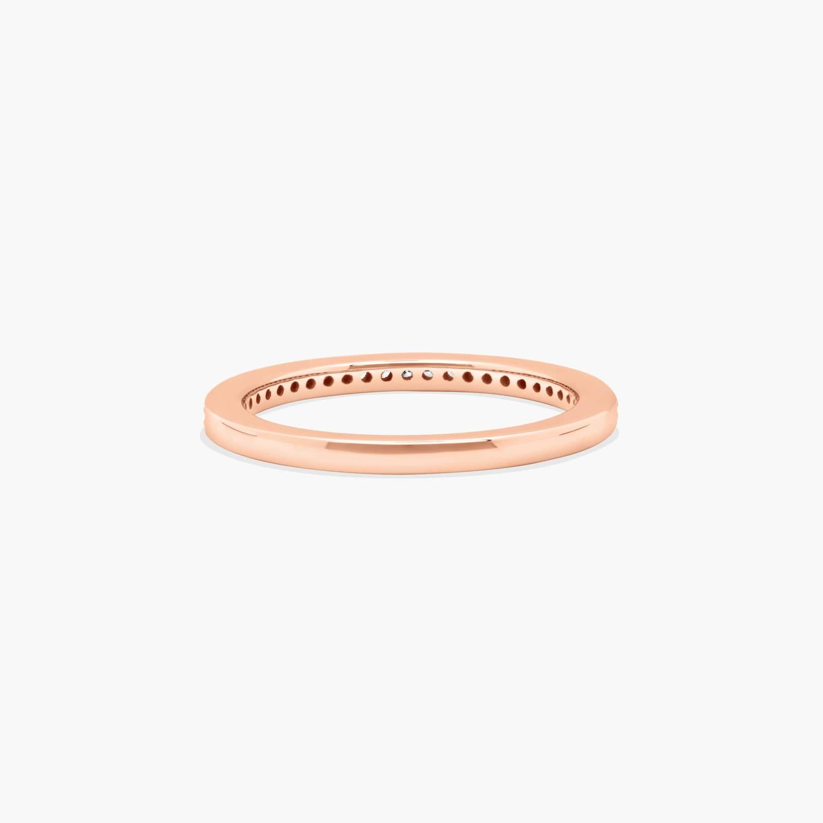 Prong Set Wedding Ring In 14K Rose Gold (2.00mm)