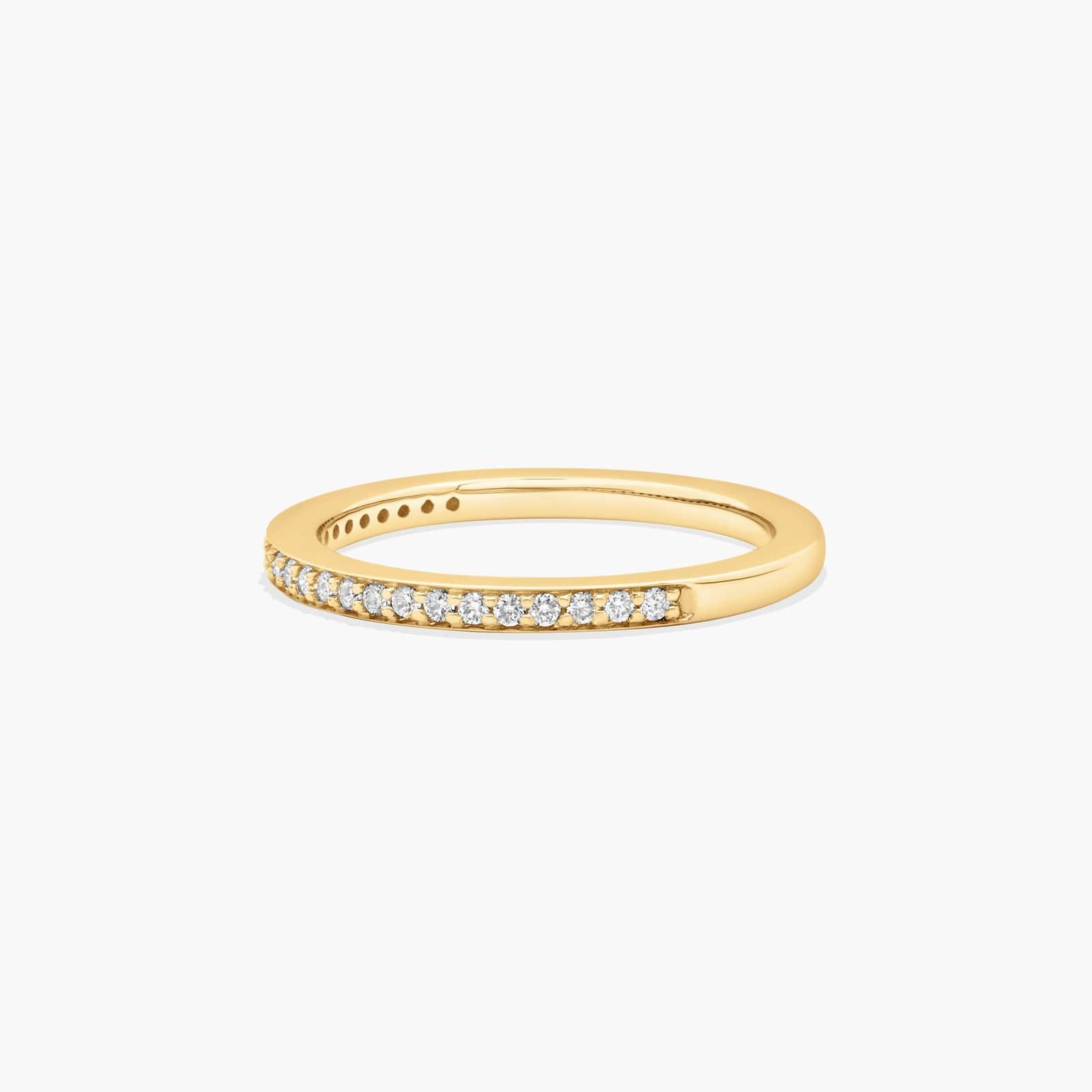 Prong Set Wedding Ring In 18K Yellow Gold (2.00mm)
