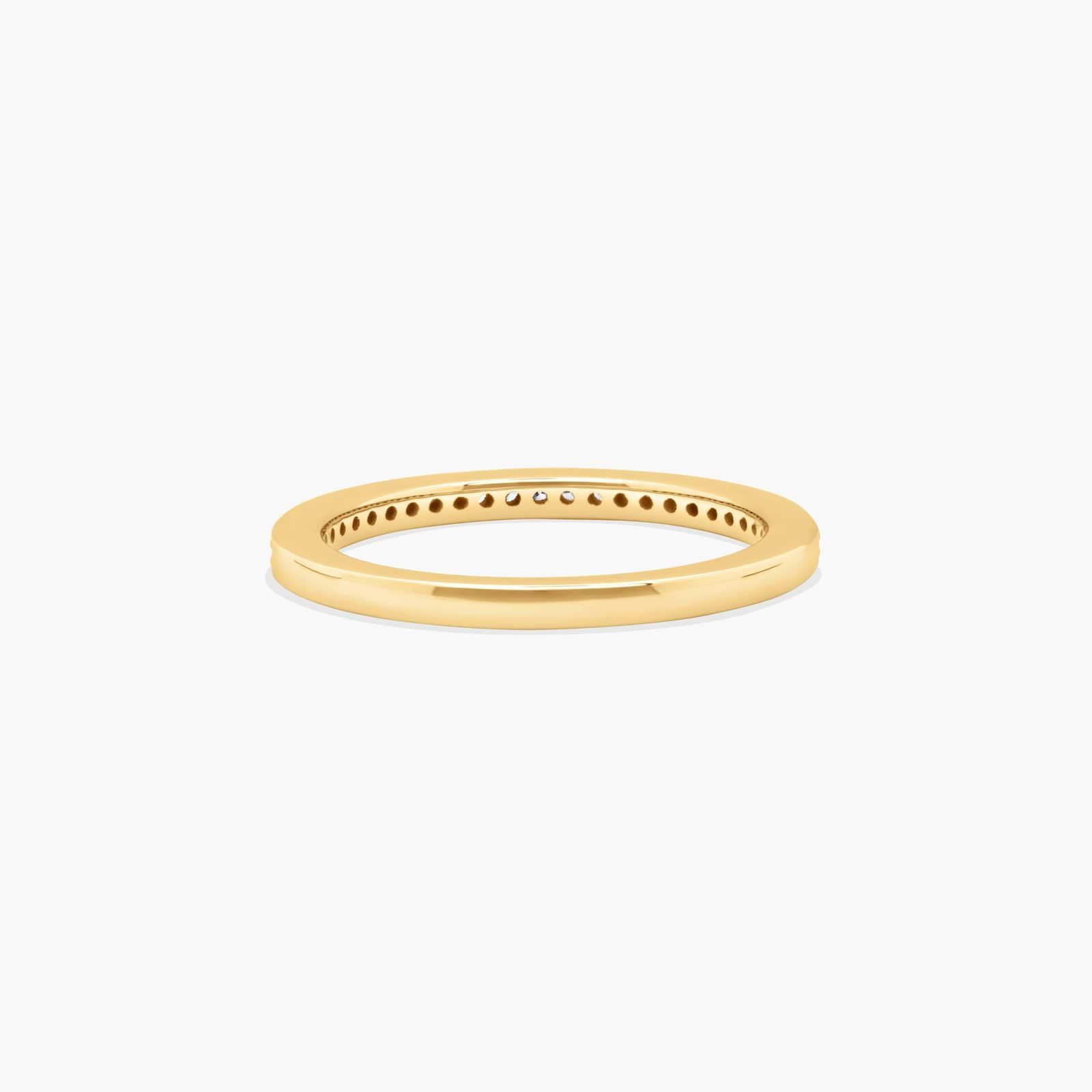 Prong Set Wedding Ring In 18K Yellow Gold (2.00mm)