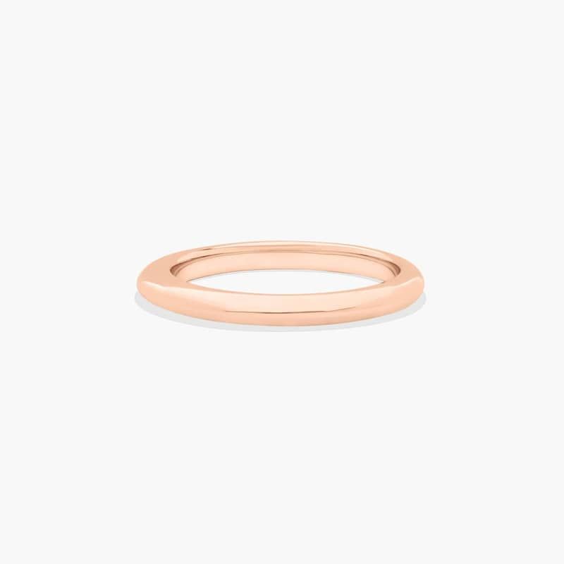 Floral Halo Wedding Ring In 14K Rose Gold (2.00mm)