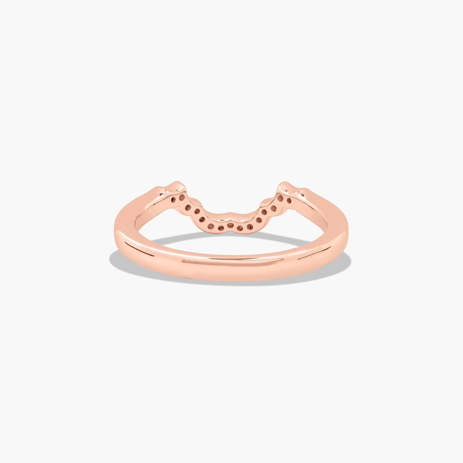 Halo Wedding Ring With Marquise Cut Diamonds In 14K Rose Gold (2.00mm)