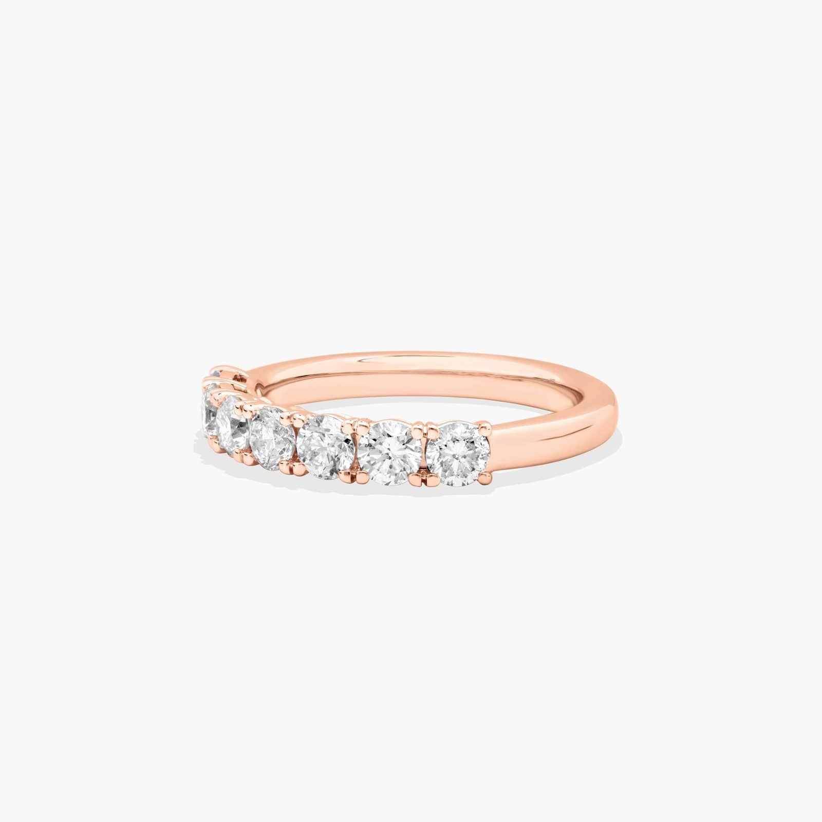 Prong Set Wedding Ring With 1 CTW Diamonds In 14K Rose Gold (2.00mm)