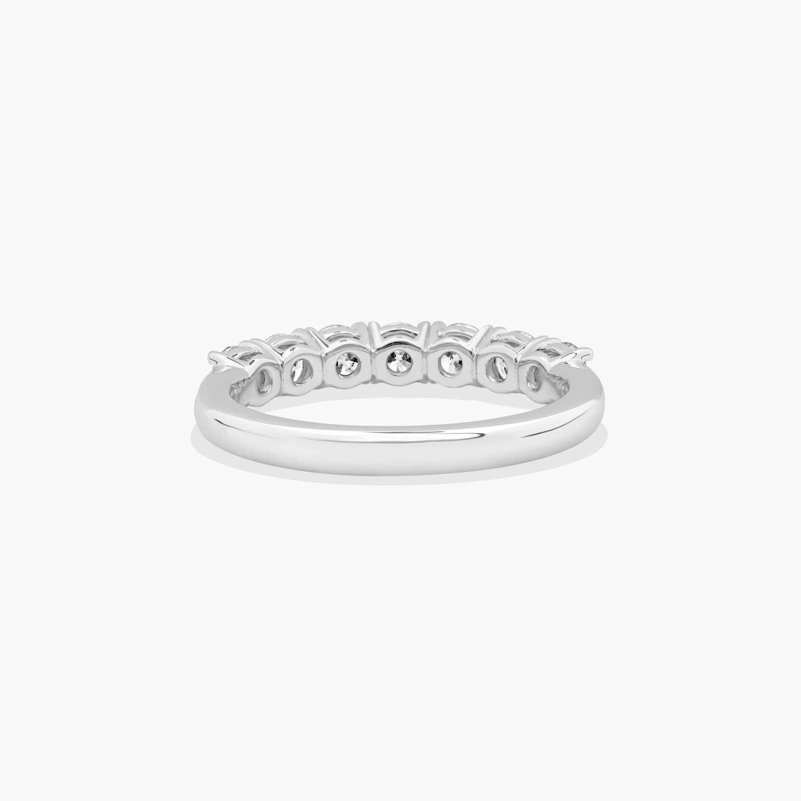 Seven Stone Wedding Ring With 1 CTW Diamonds In 14K White Gold (2.00mm)