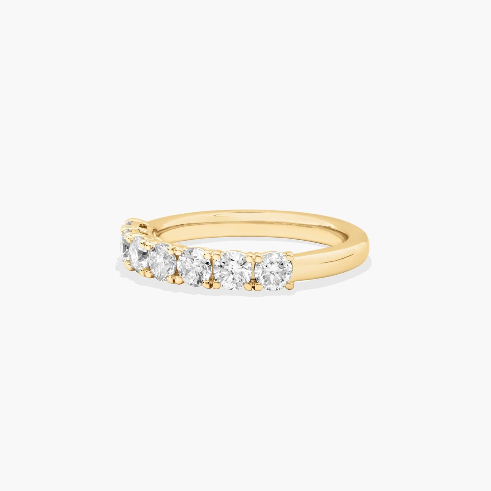 Prong Set Wedding Ring With 1 CTW Diamonds In 18K Yellow Gold (2.00mm)