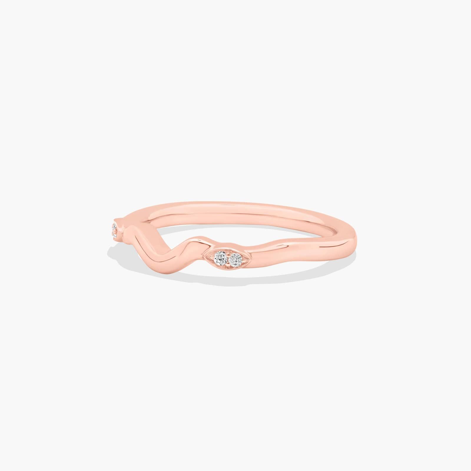 Twisted Vine Wedding Ring In 14K Rose Gold (2.00mm)