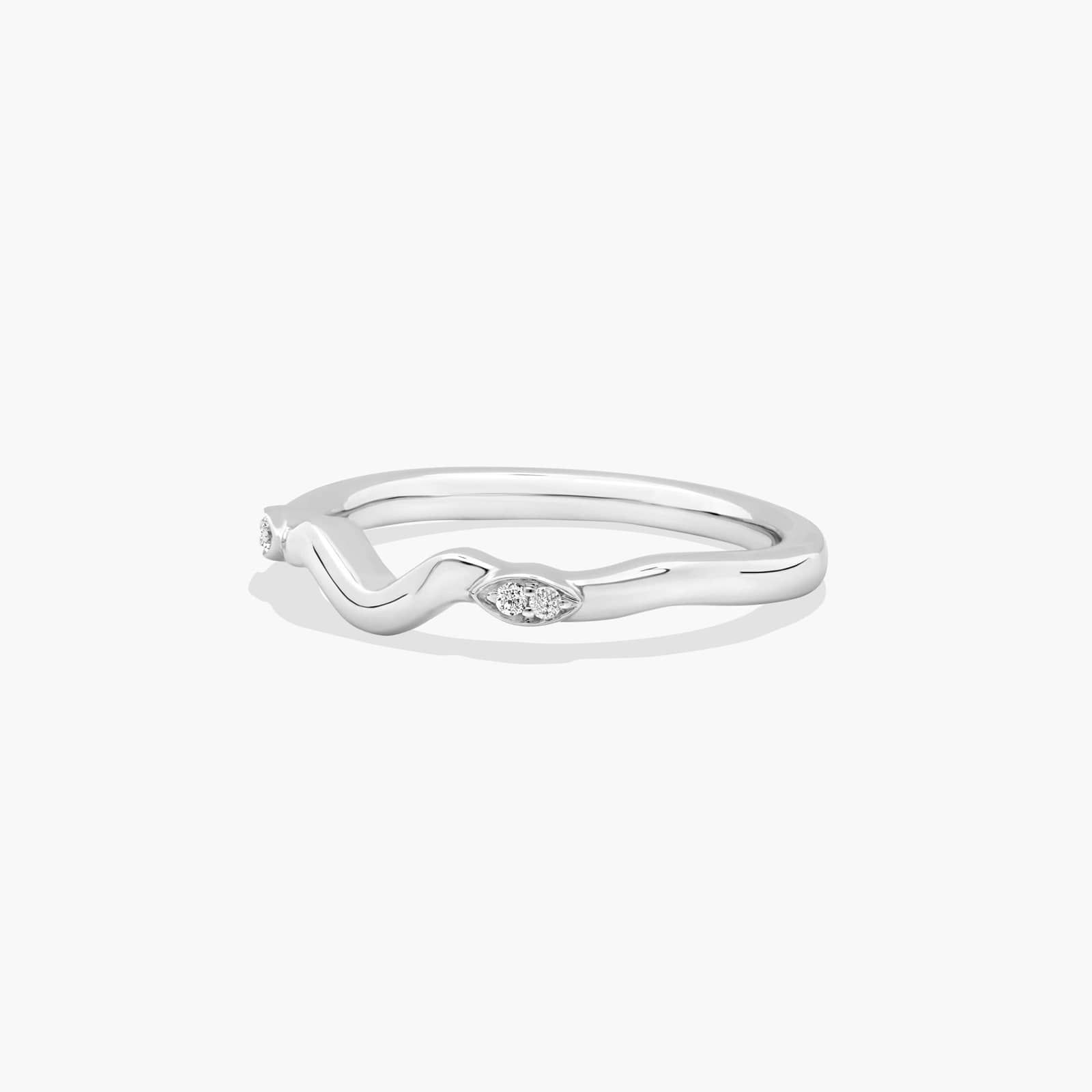 Twisted Vine Wedding Ring In Platinum (2.00mm)