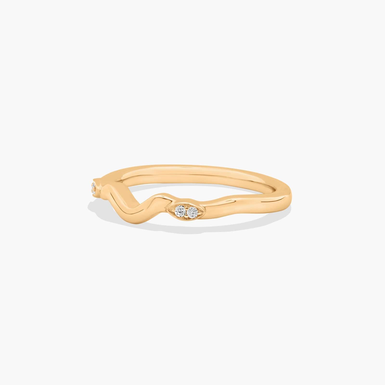 Twisted Vine Wedding Ring In 14K Yellow Gold (2.00mm)