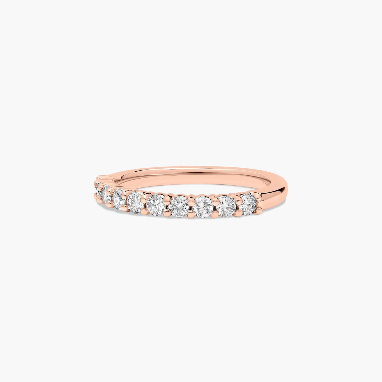 Prong Set Wedding Ring With 0.3 CTW Diamonds In 14K Rose Gold (2.00mm)