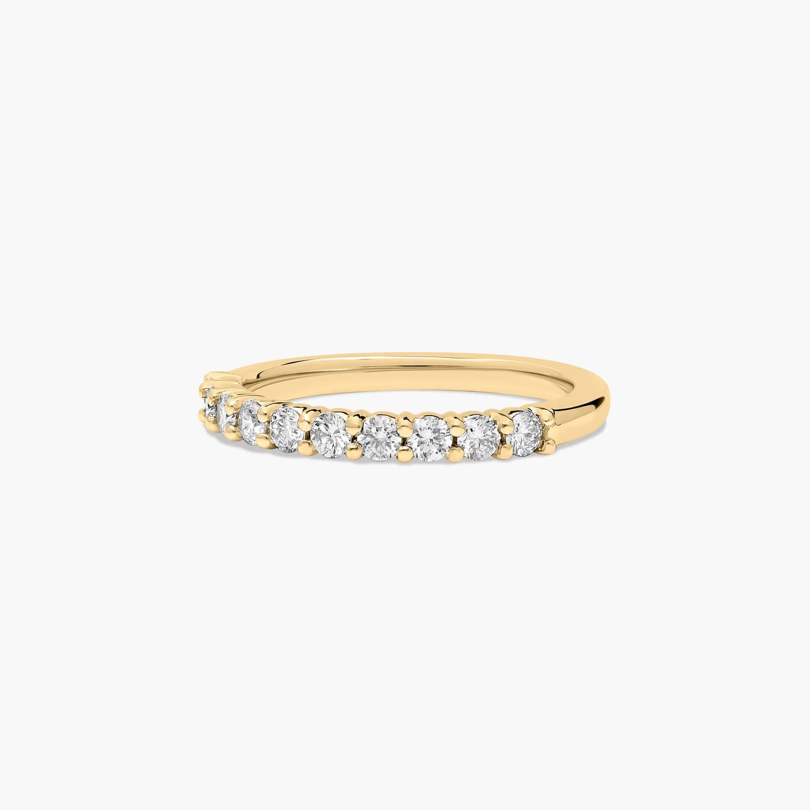 Prong Set Wedding Ring With 0.3 CTW Diamonds In 18K Yellow Gold (2.00mm)
