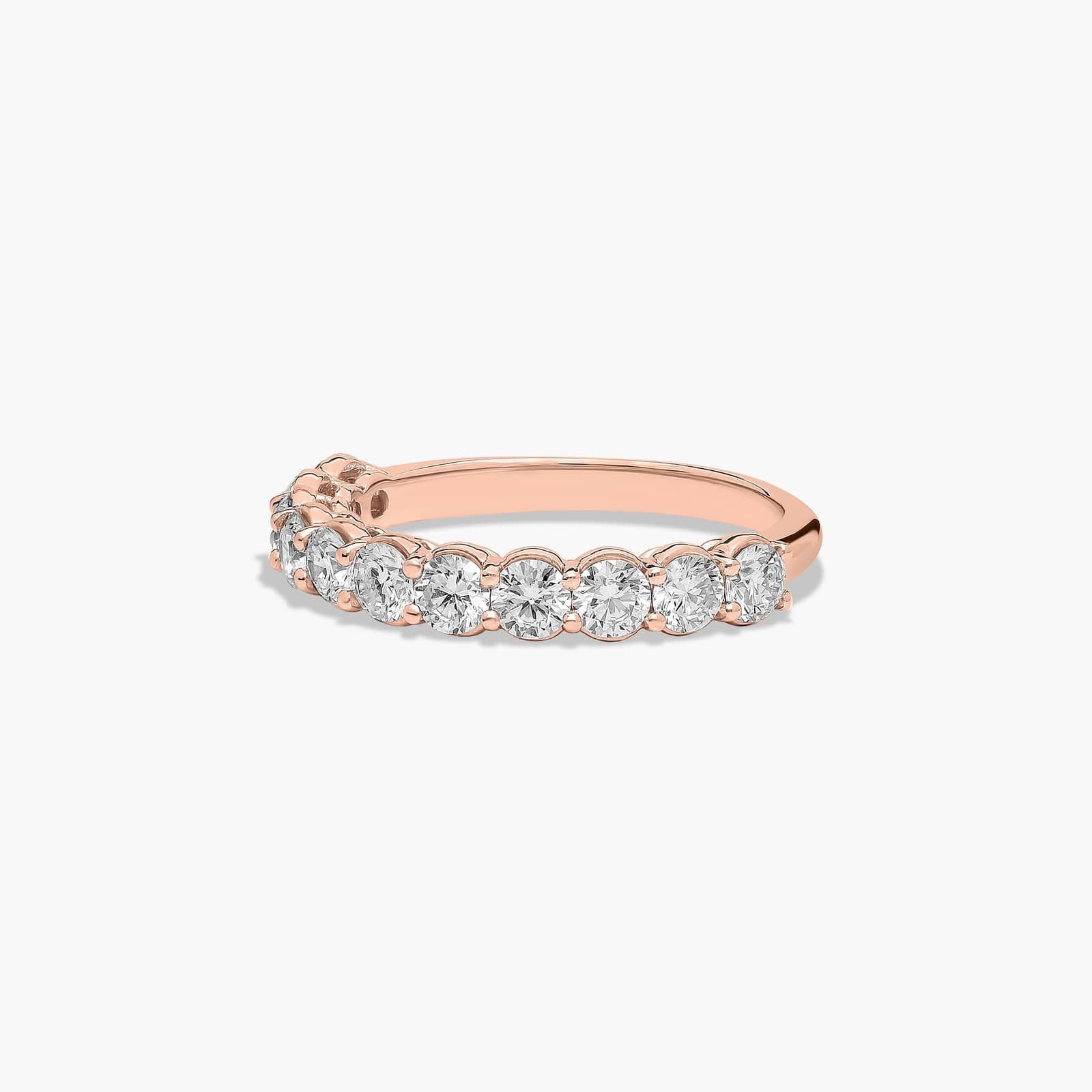 Prong Set Wedding Ring With 1 CTW Diamonds In 14K Rose Gold (2.00mm)