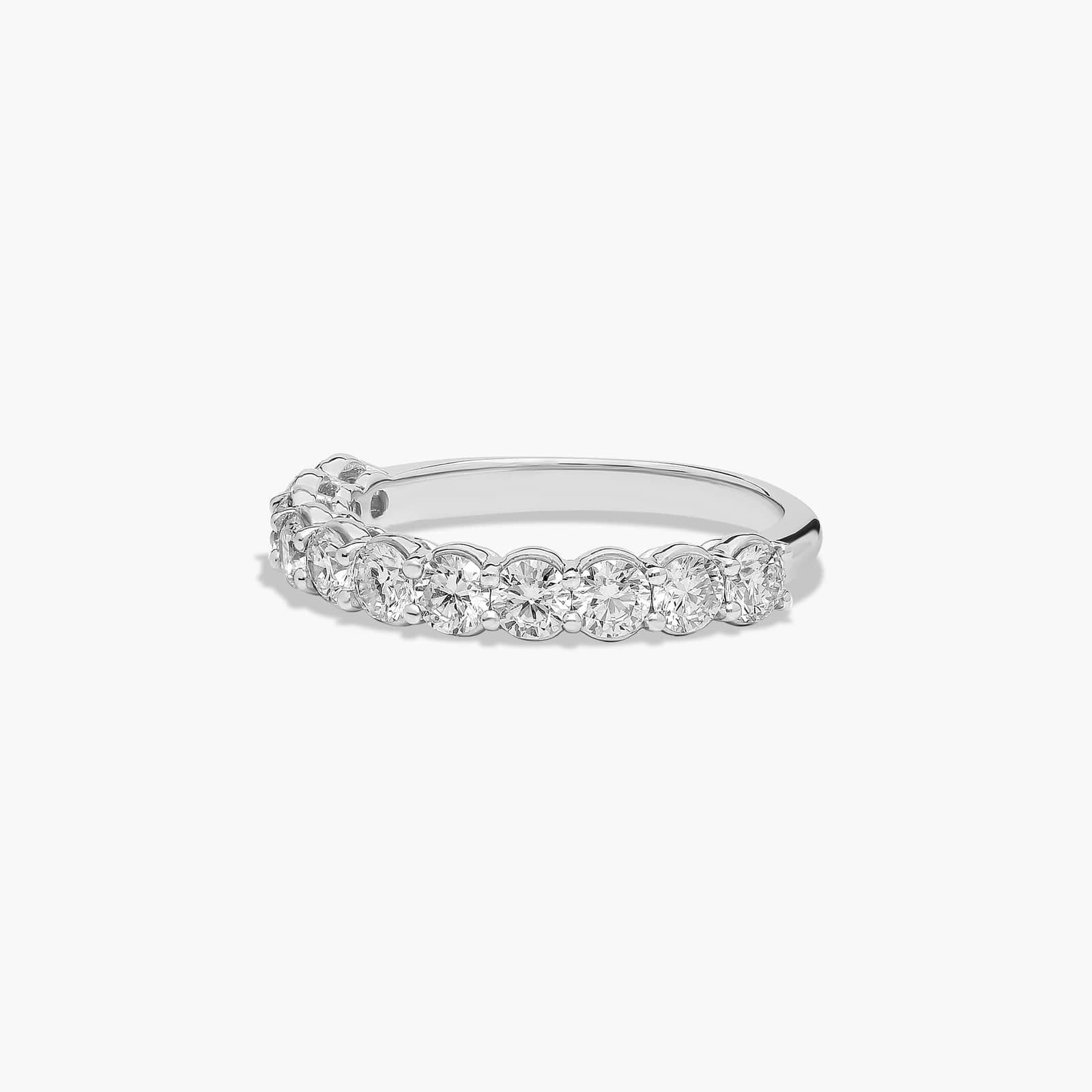 Prong Set Wedding Ring With 1 CTW Diamonds In 14K White Gold (2.00mm)