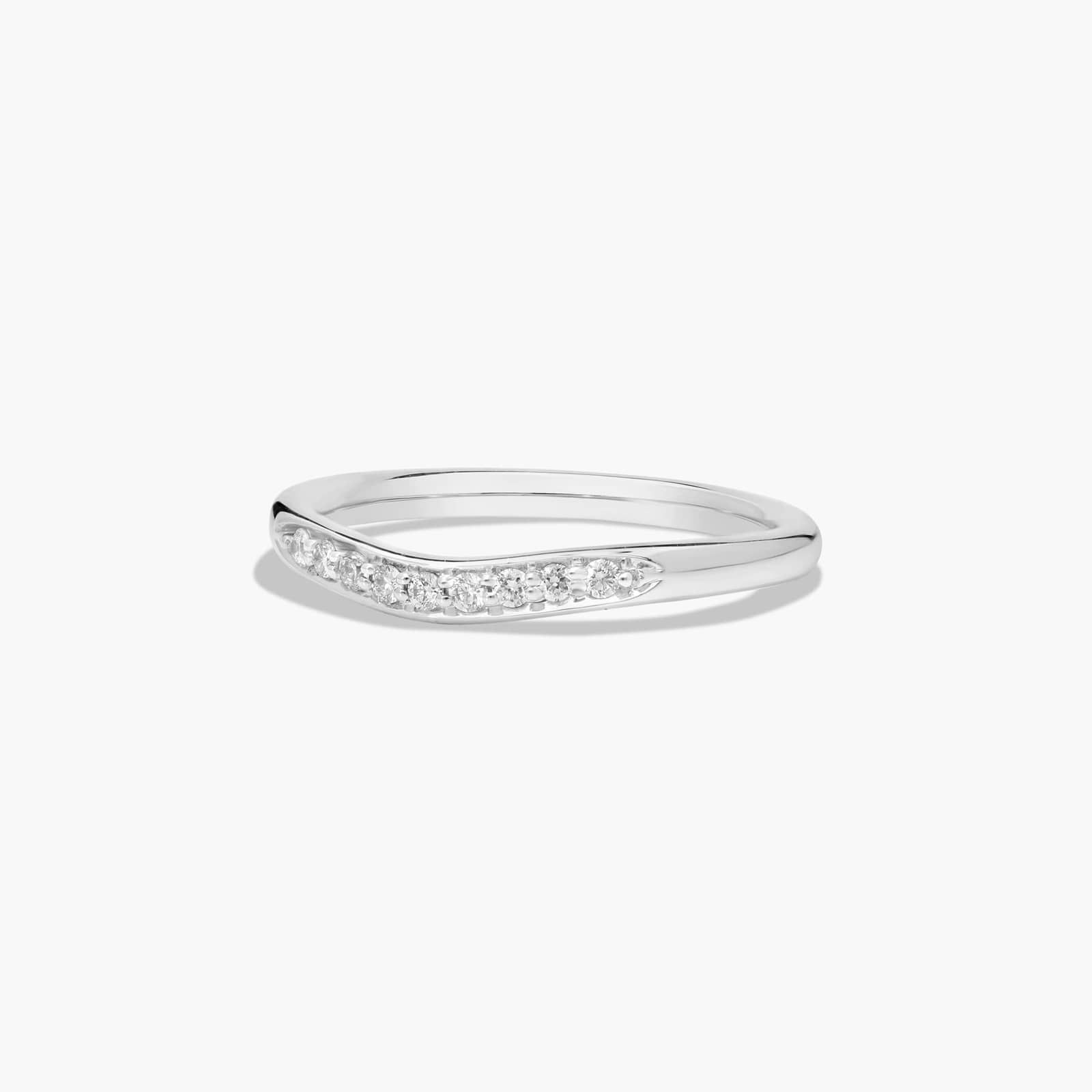 14K White Gold Matching Wedding Ring