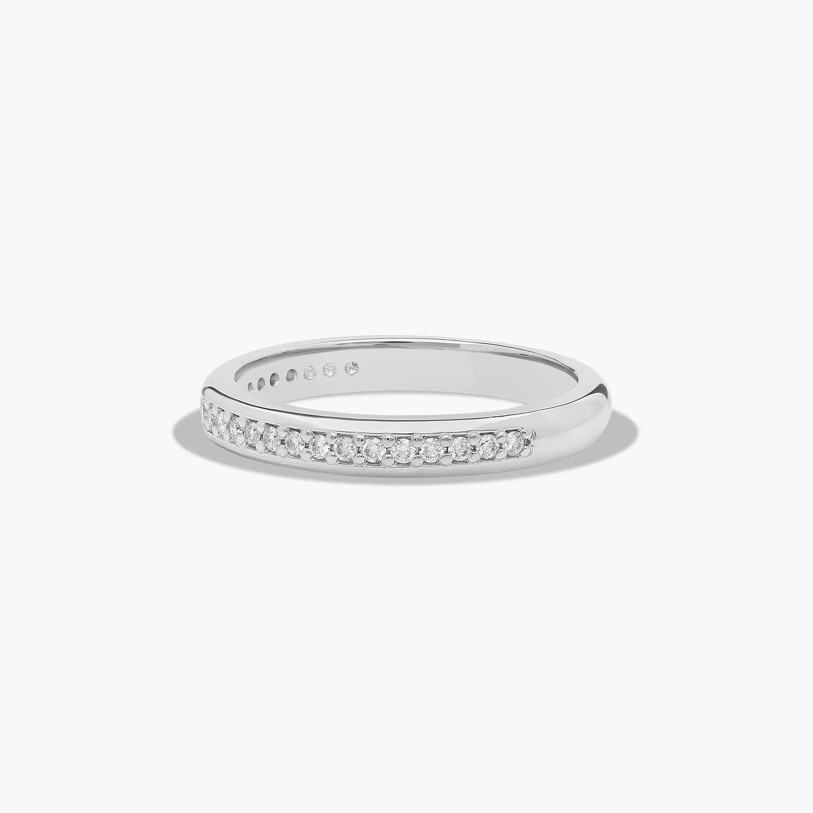 Pavé Trellis Diamond Wedding Ring In Platinum (3.00mm)