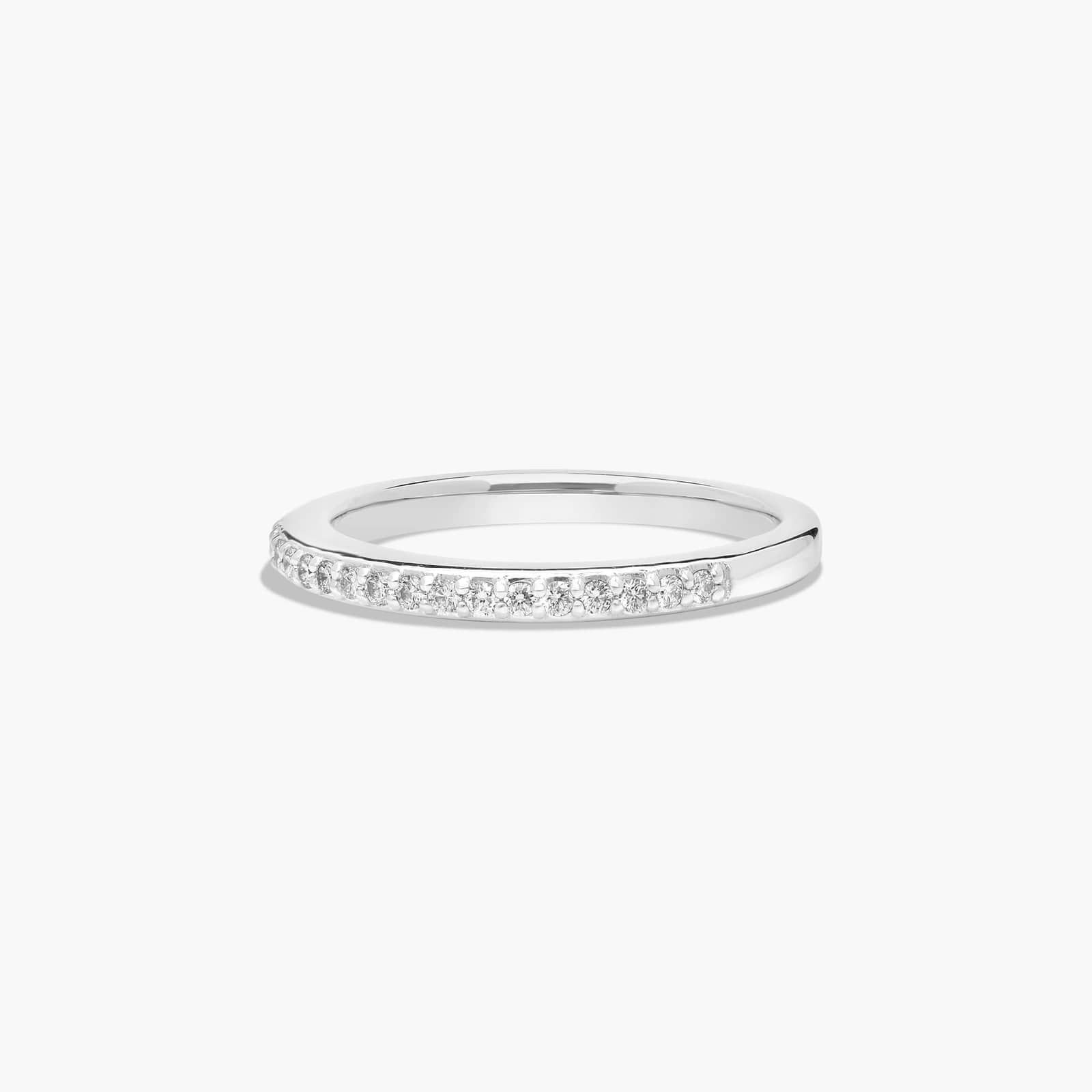 Twisted Pavé Diamond Wedding Ring In Platinum (2.00mm)
