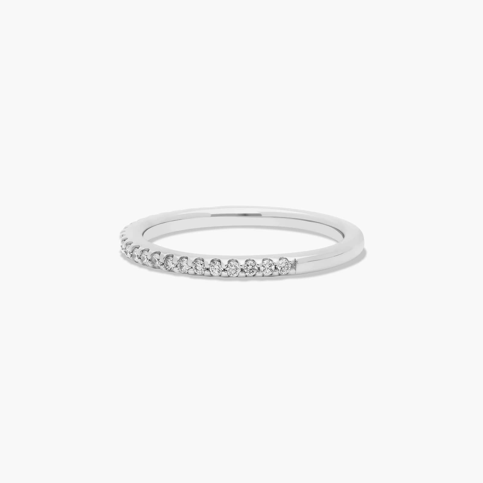 Endearing Love East West Halo Wedding Ring In Platinum (1.50mm)