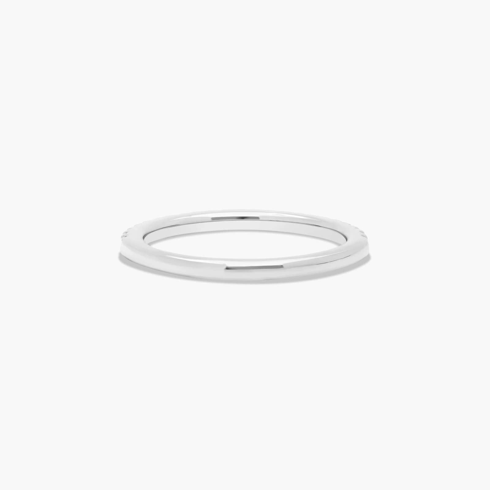 Endearing Love East West Halo Wedding Ring In Platinum (1.50mm)