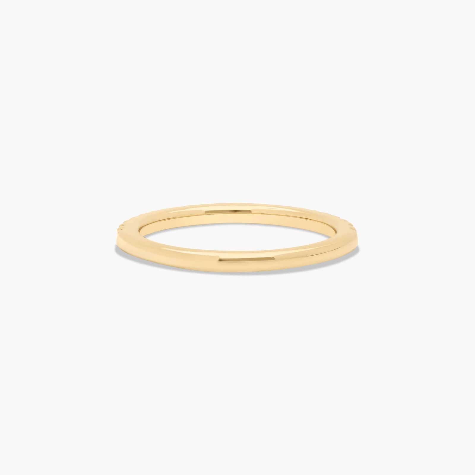 Endearing Love East West Halo Wedding Ring In 14K Yellow Gold (1.50mm)