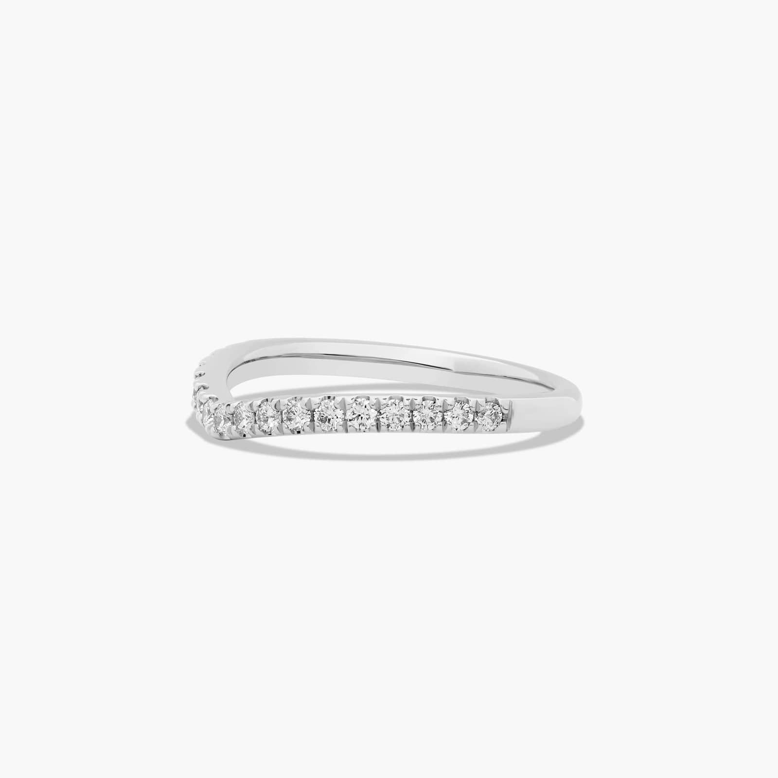 Petite Tiara Diamond Wedding Ring In 14K White Gold (2.00mm)