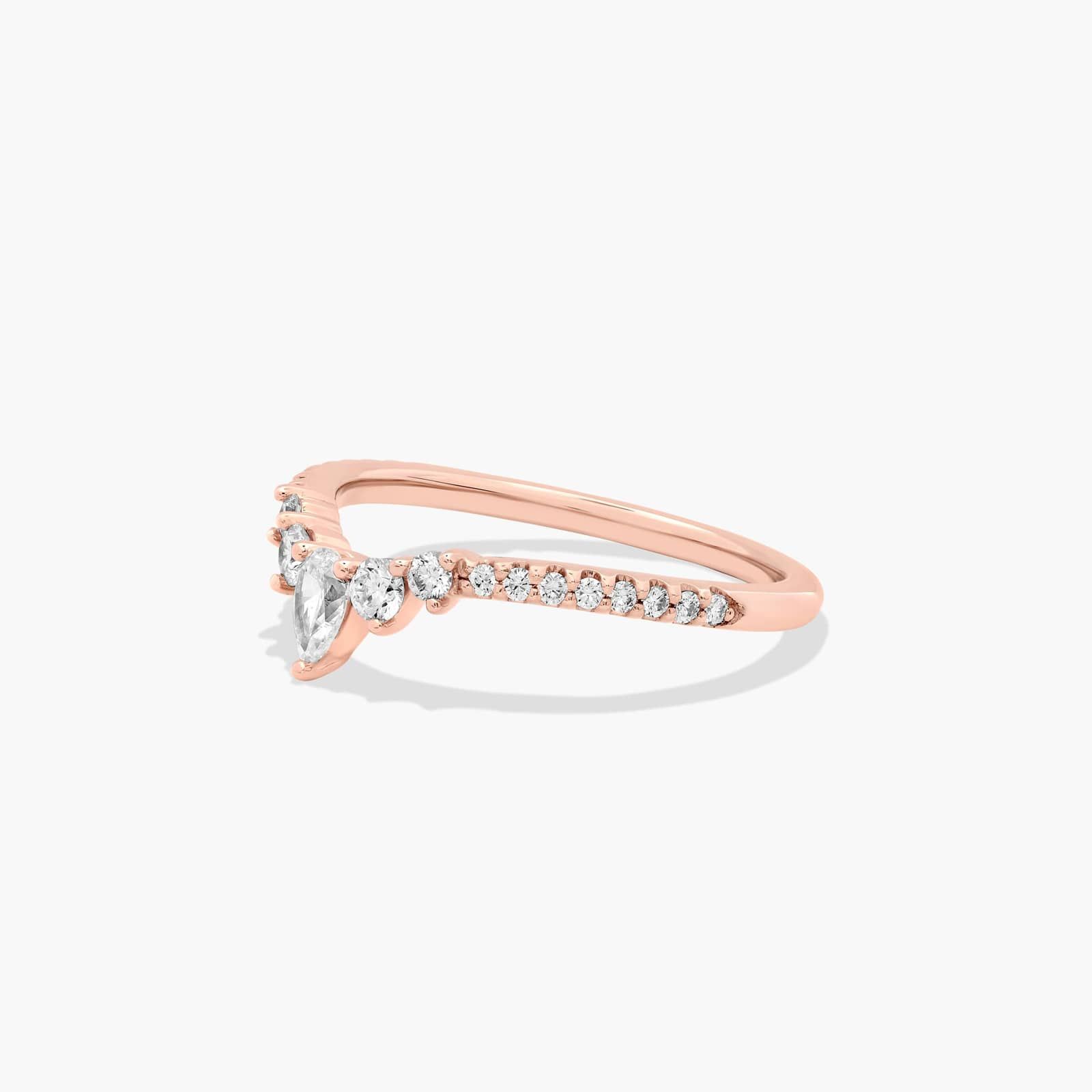 Grand Tiara Diamond Wedding Ring In 14K Rose Gold (1.50mm)