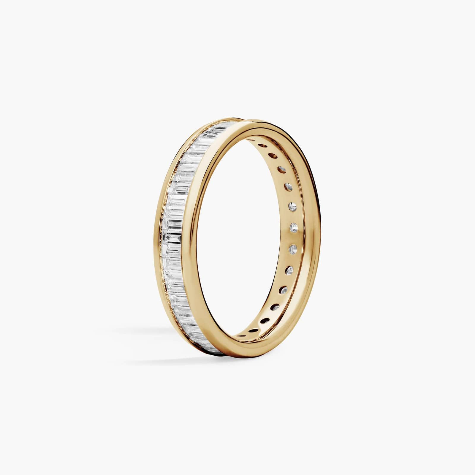Channel Set Eternity Ring With 1 CTW Diamonds In 18K Yellow Gold (3.70mm)