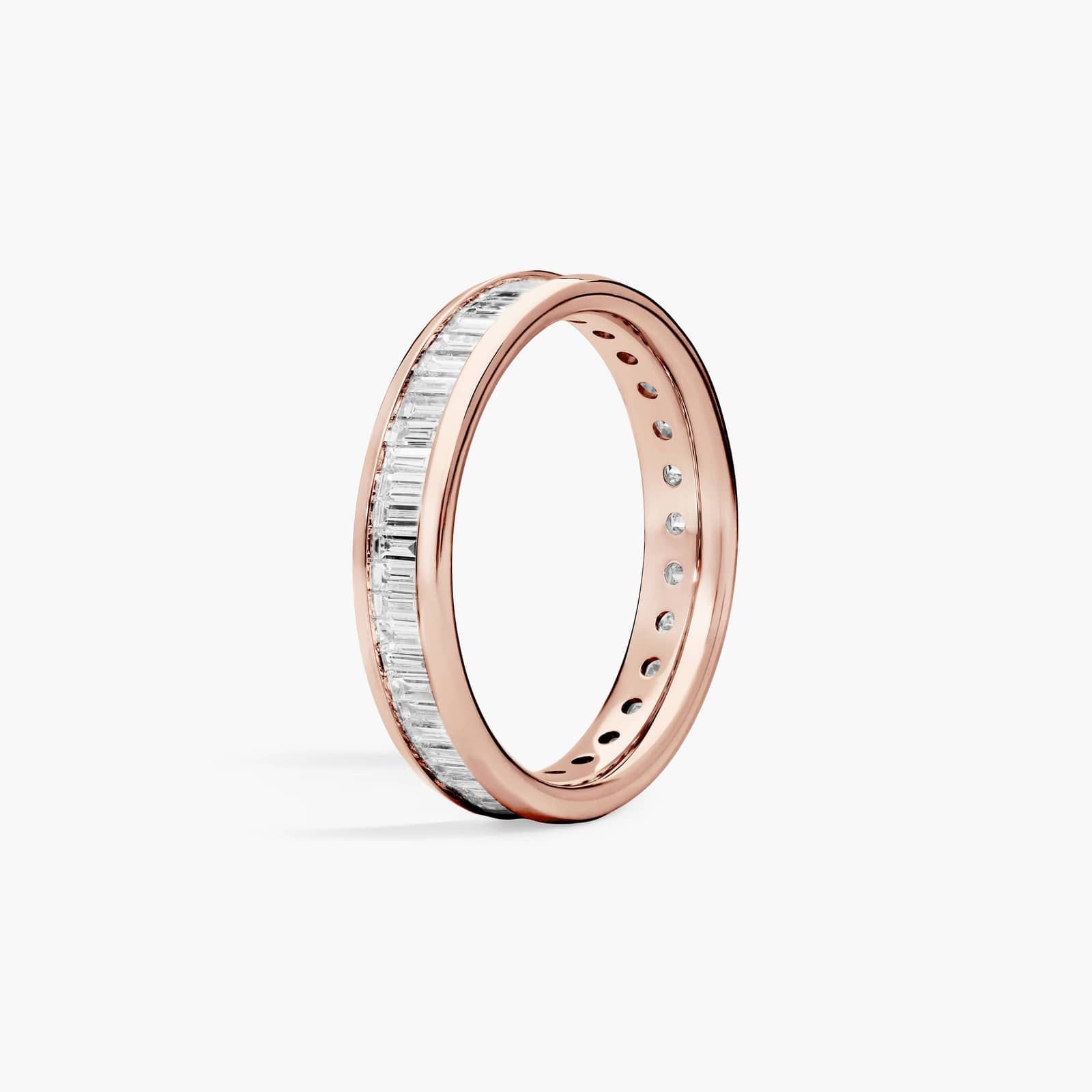 Channel Set Eternity Ring With 1 CTW Diamonds In 14K Rose Gold (3.70mm)