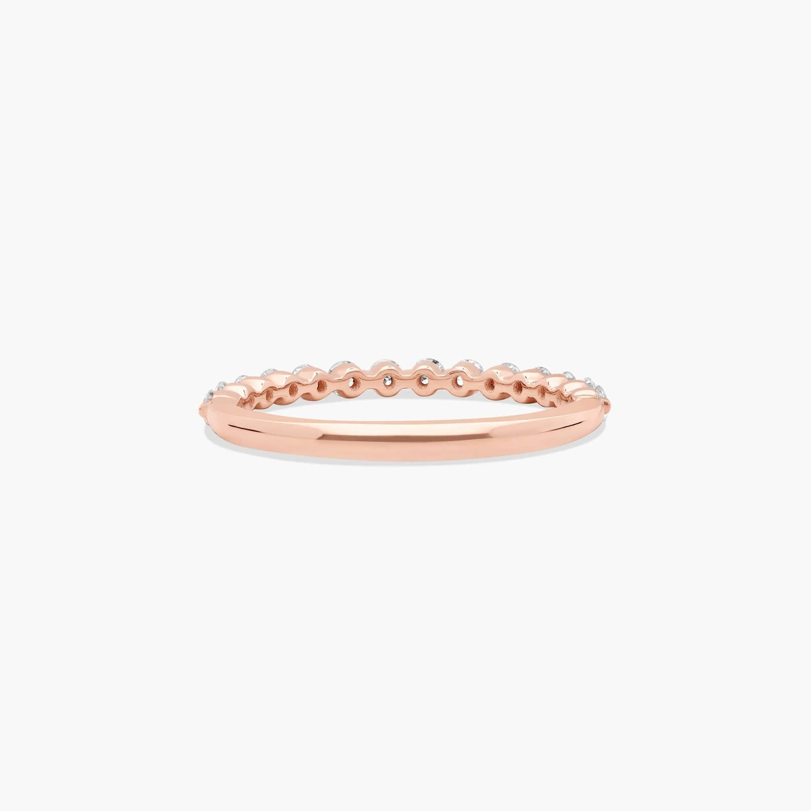 Escalade Diamond Wedding Ring In 14K Rose Gold (2.00mm)