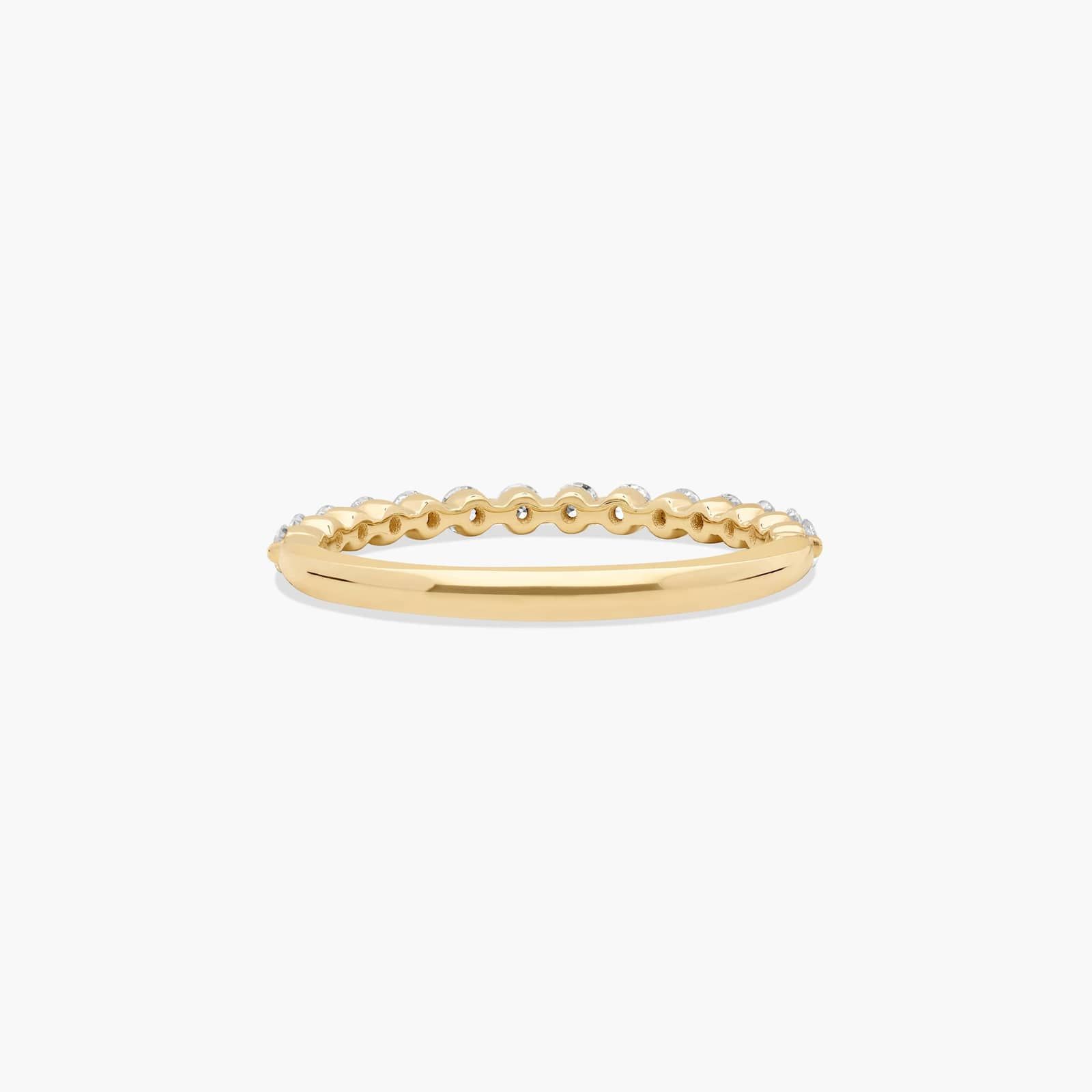 Escalade Diamond Wedding Ring In 14K Yellow Gold (2.00mm)