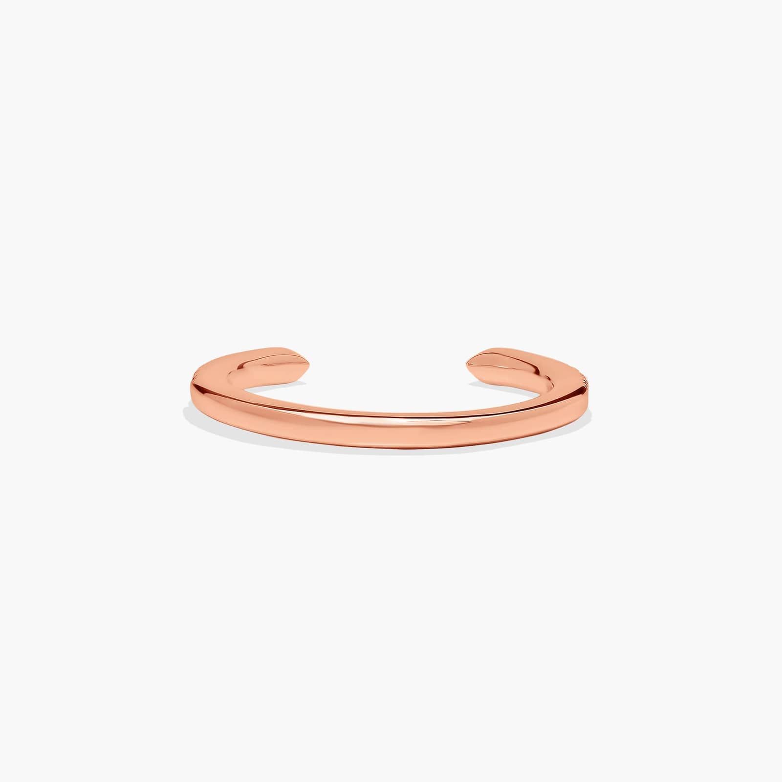 Open Diamond Wedding Ring In 14K Rose Gold (1.50mm)