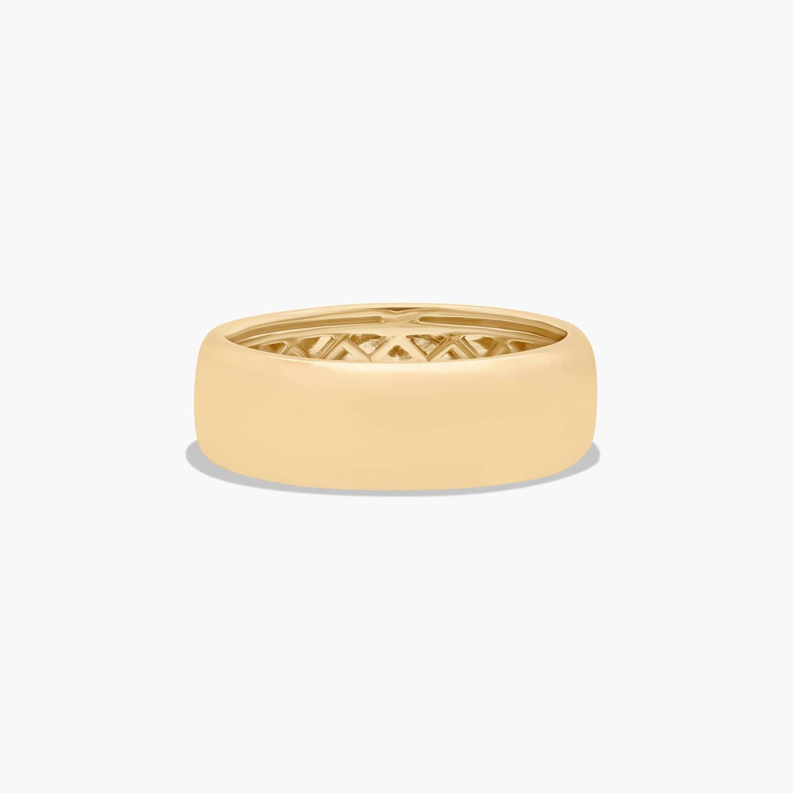 Fancy Bezel Marquise Cut Lab-Grown Diamond Ring In 14K Yellow Gold