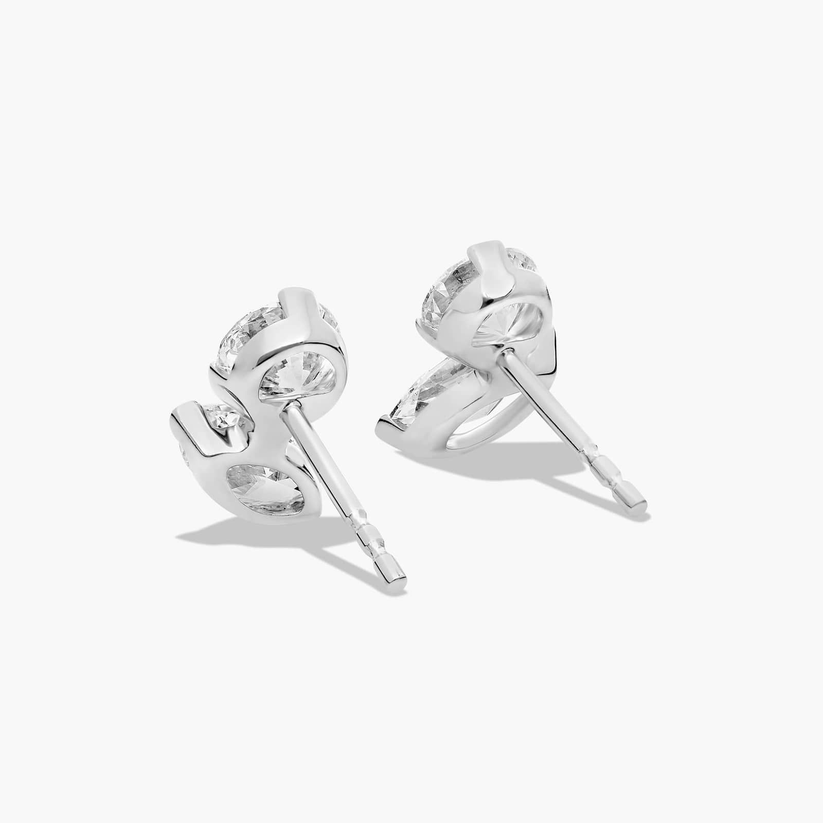 Toi et Moi Earrings With Marquise Cut Lab-Grown Diamonds In 14K White Gold