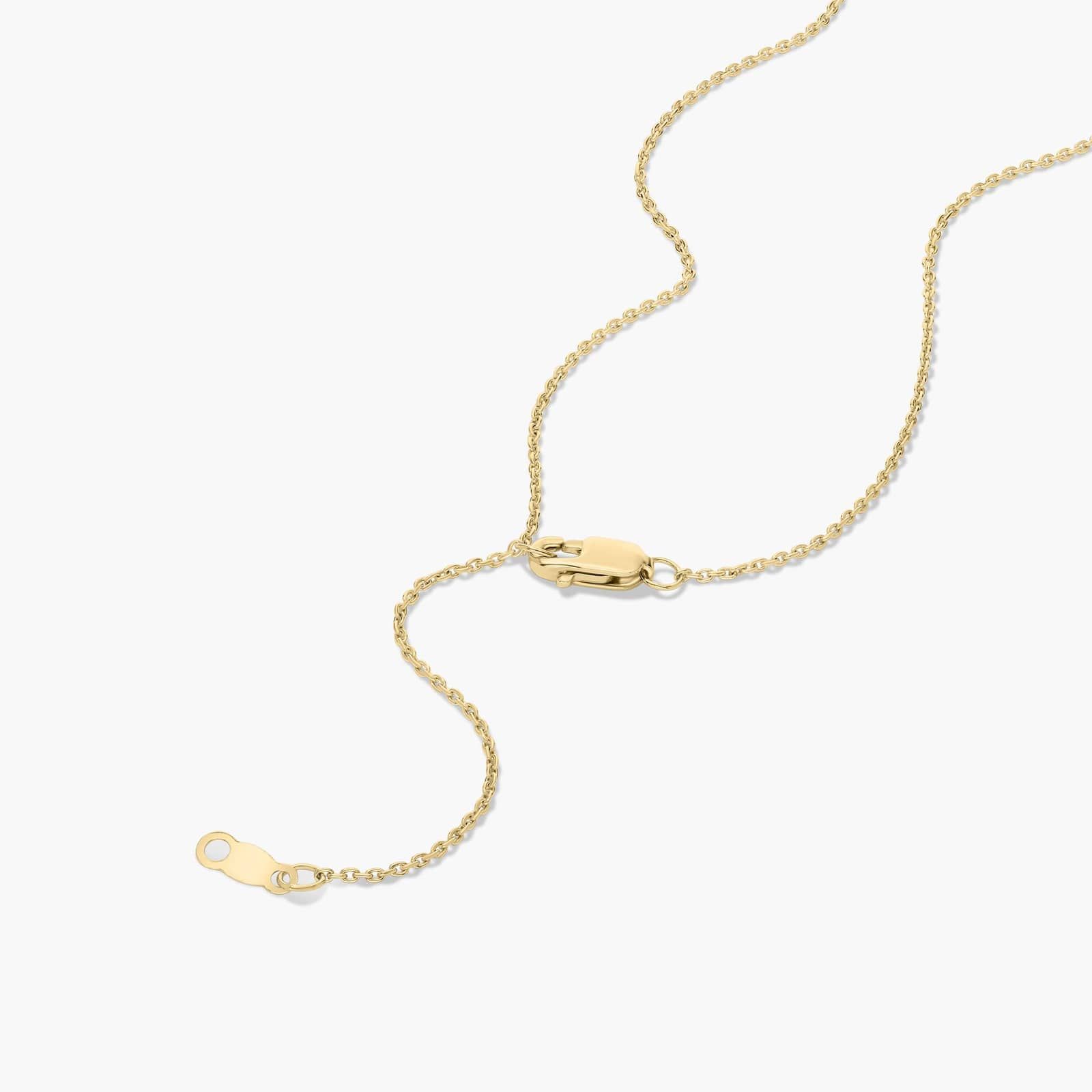 Toi Et Moi Pendant Necklace With Asscher And Pear Shaped Lab-Grown Diamonds In 14K Yellow Gold