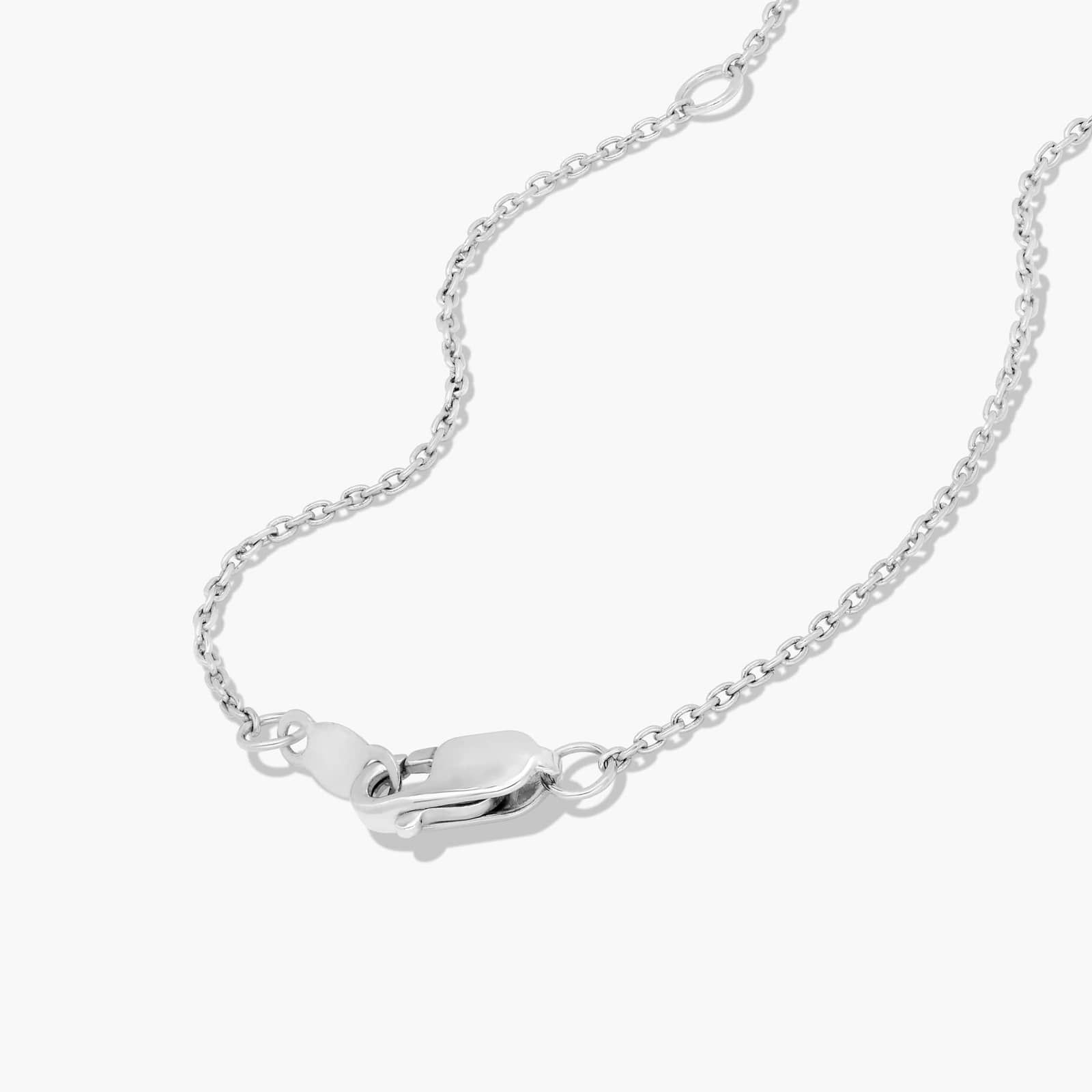 Toi Et Moi Pendant Necklace With Round And Marquise Cut Lab-Grown Diamonds In 14K White Gold