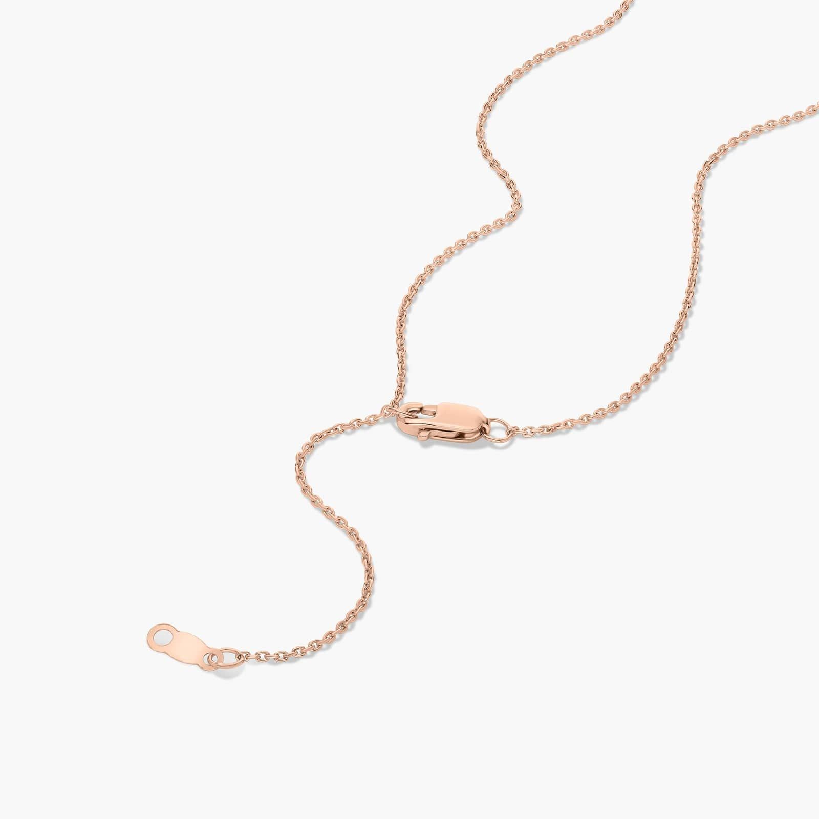 Toi Et Moi Pendant Necklace With Heart And Emerald Cut Lab-Grown Diamonds In 14K Rose Gold
