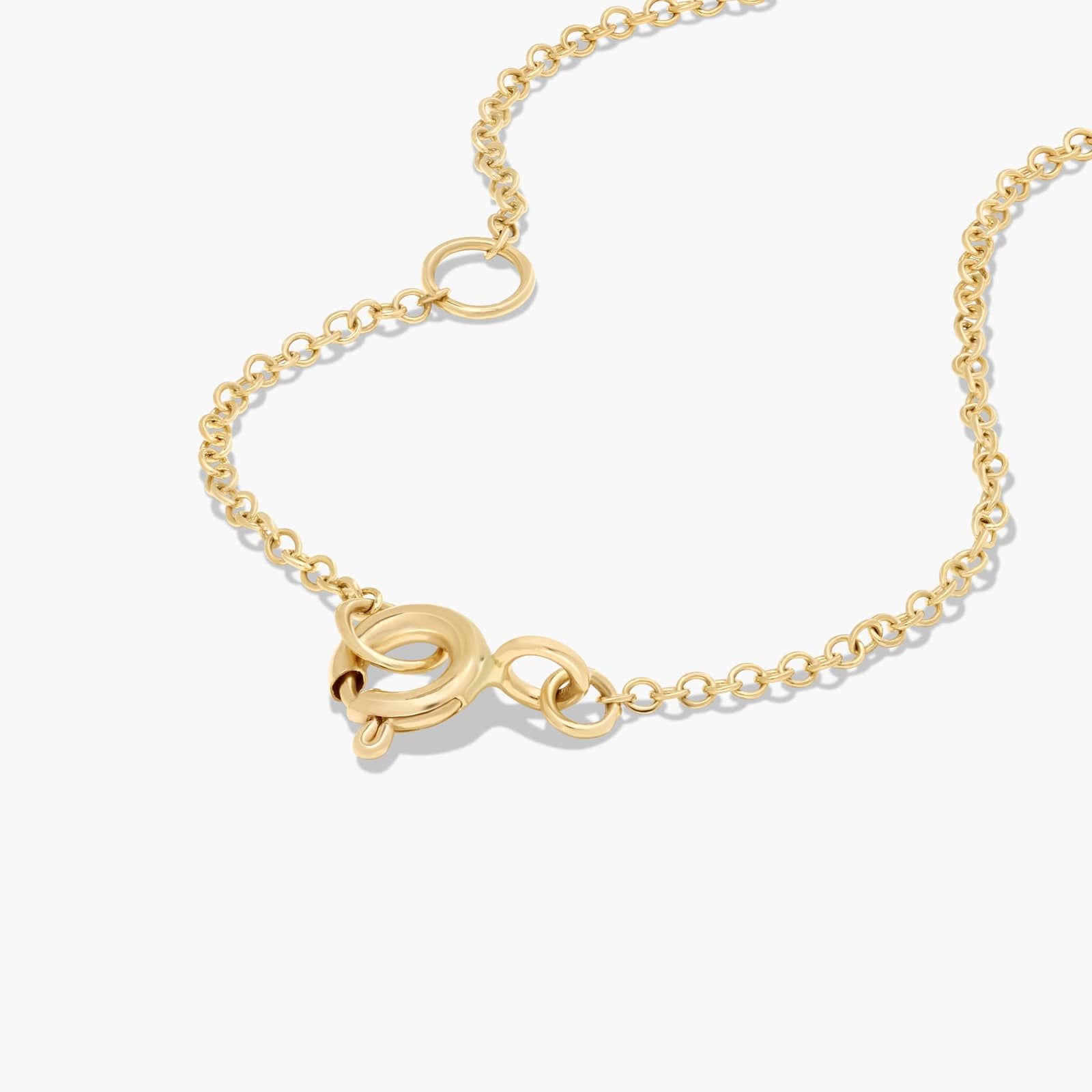 Dainty Diamonds Proposal Necklace In 14K Yellow Gold