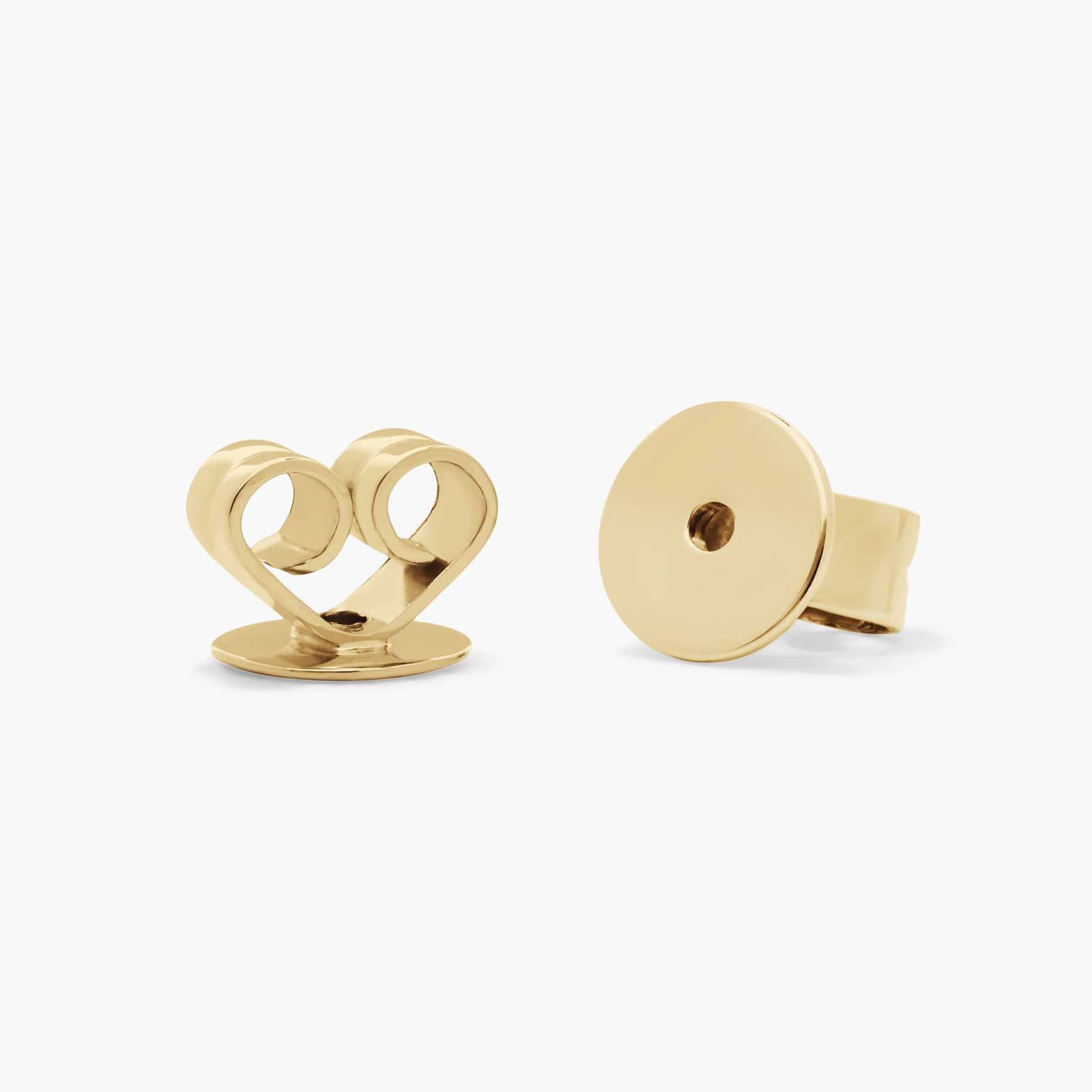 Cross Diamond Stud Earrings In 14K Yellow Gold