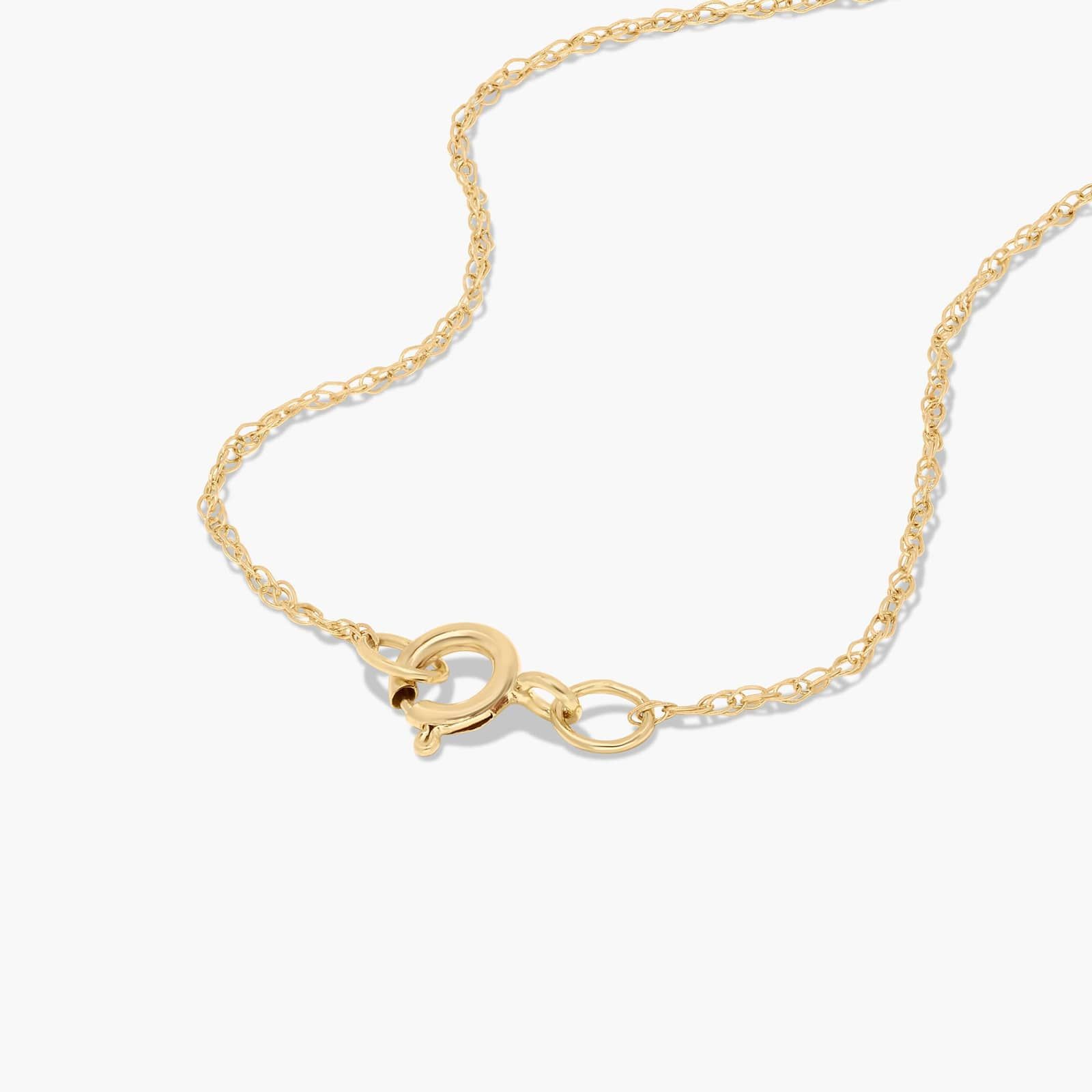 14K Yellow Gold Emerald Cut Emerald Birthstone Pendant Necklace