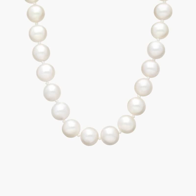 20" Freshwater Cultured Pearl Strand Necklace in 14k White Gold (7.5-8.0mm)