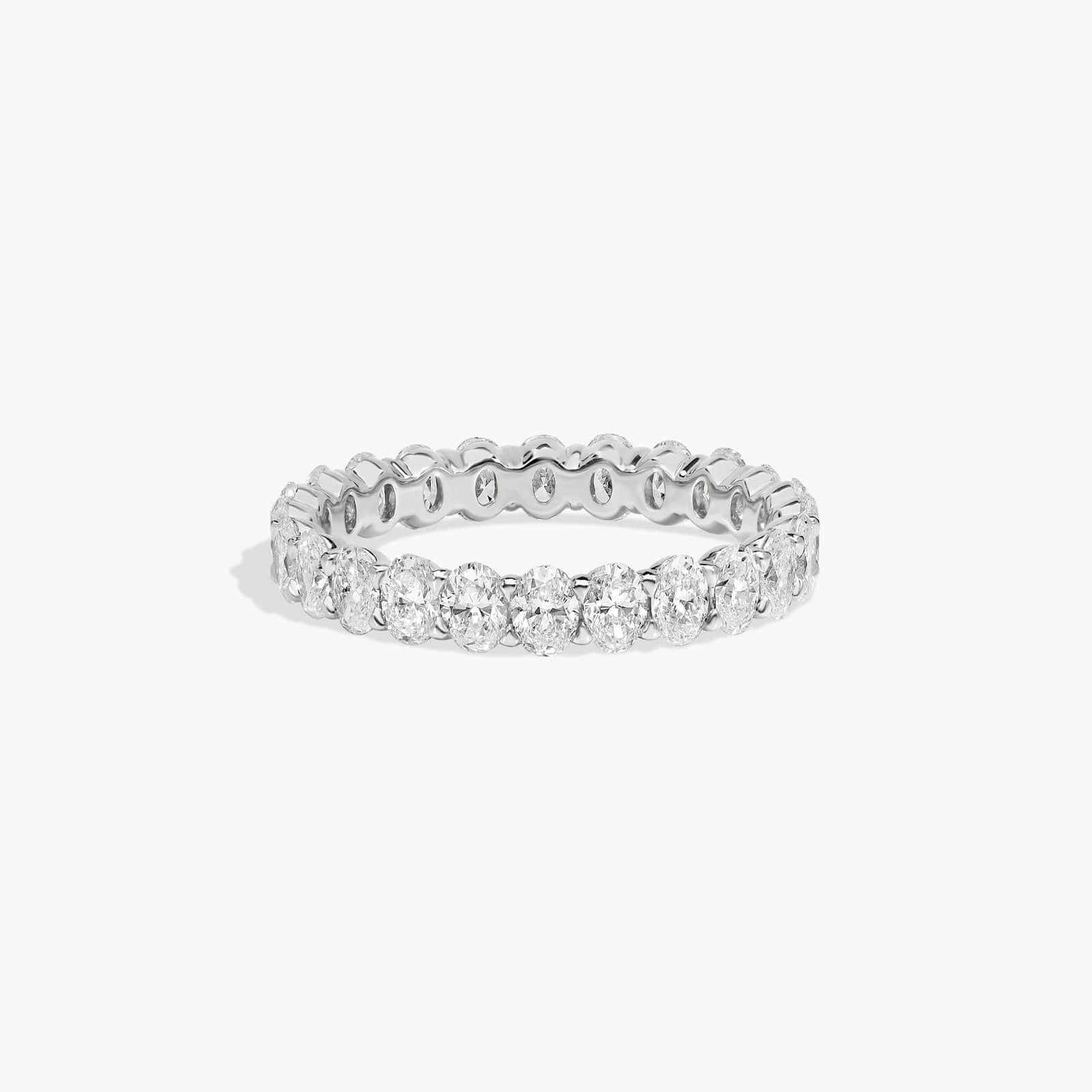 Oval Cut Eternity Ring in Platinum (2 ct. tw.)