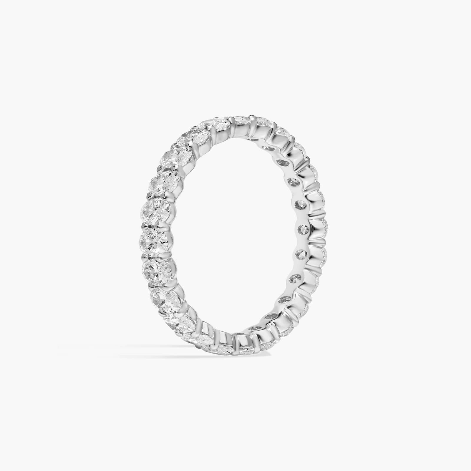 Oval Cut Eternity Ring in Platinum (2 ct. tw.)