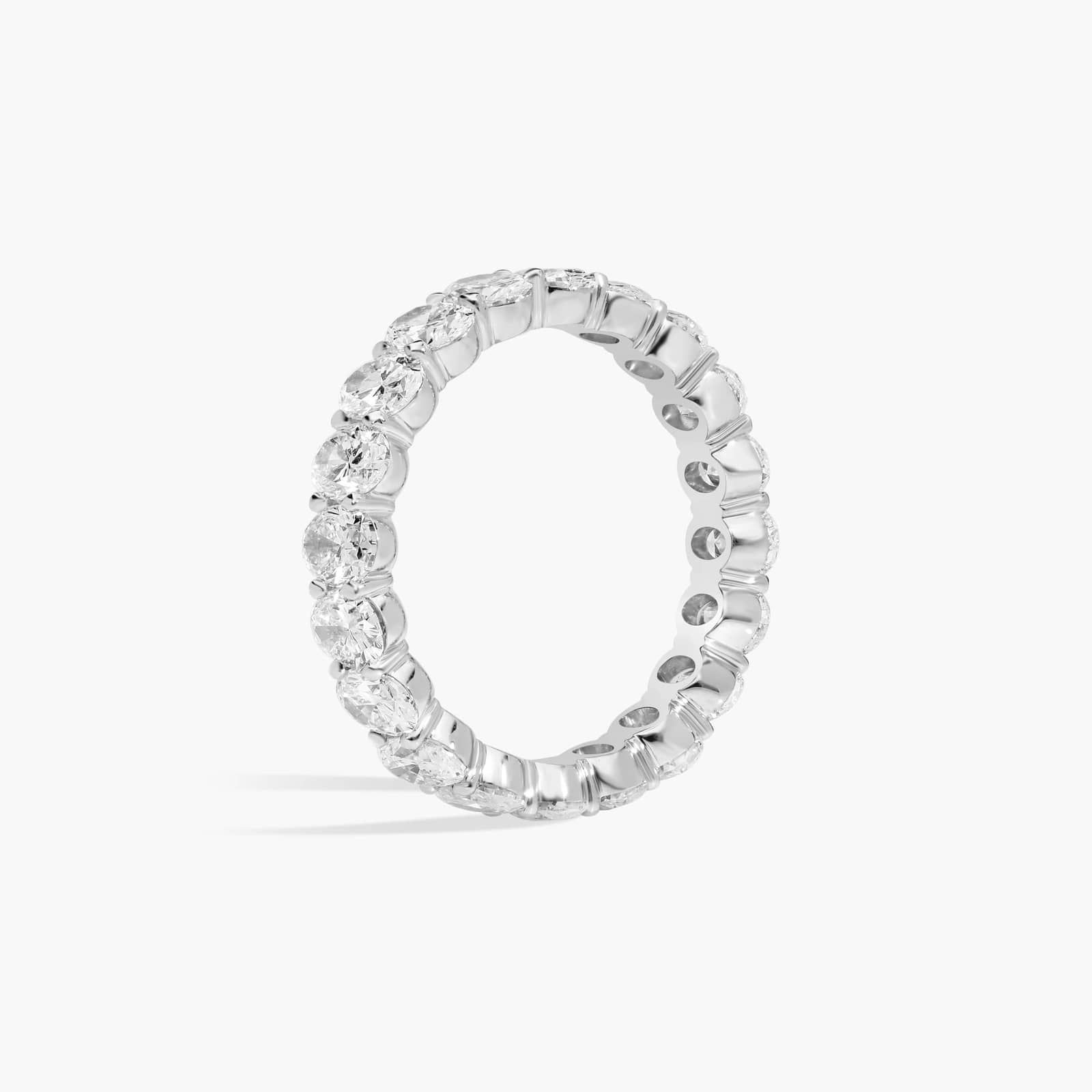 Oval Cut Eternity Ring in Platinum (3 ct. tw.)