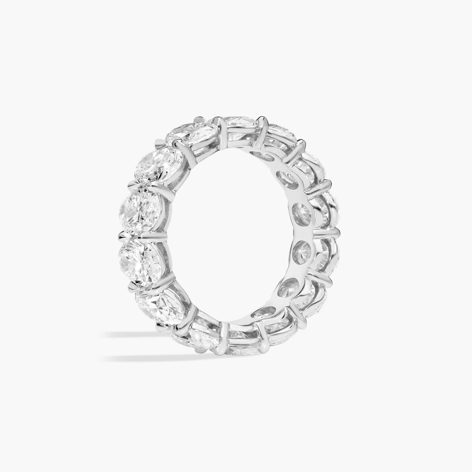 Oval Cut Eternity Ring in Platinum (7 ct. tw.)