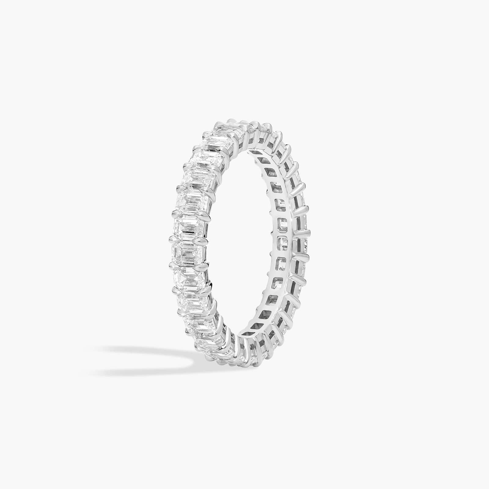 Emerald Cut Eternity Ring in Platinum (2 ct. tw.)