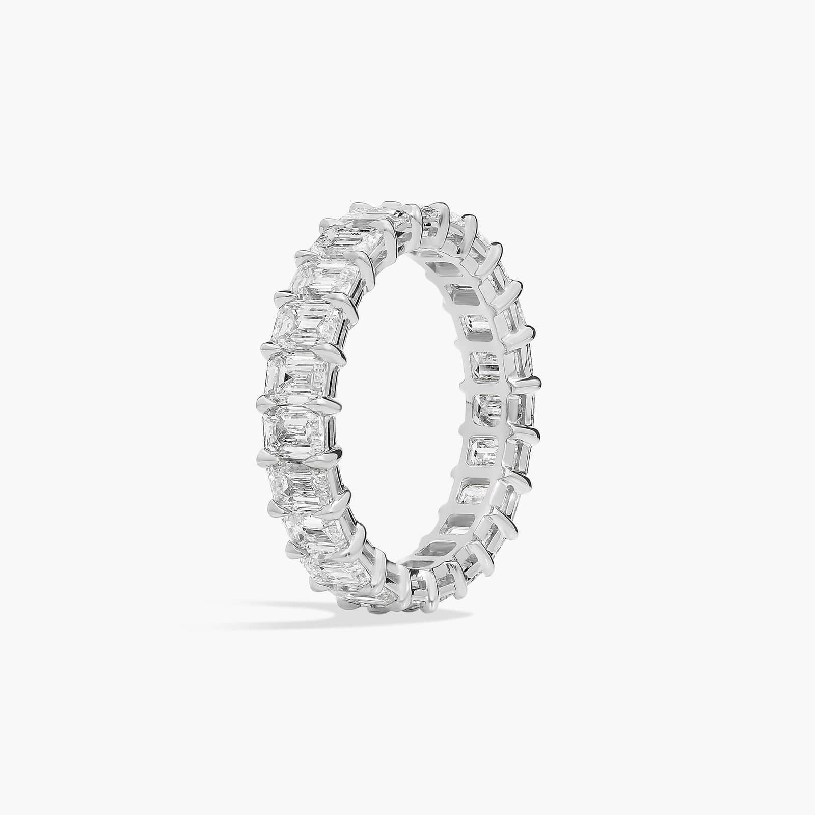 Emerald Cut Eternity Ring in Platinum (3 ct. tw.)
